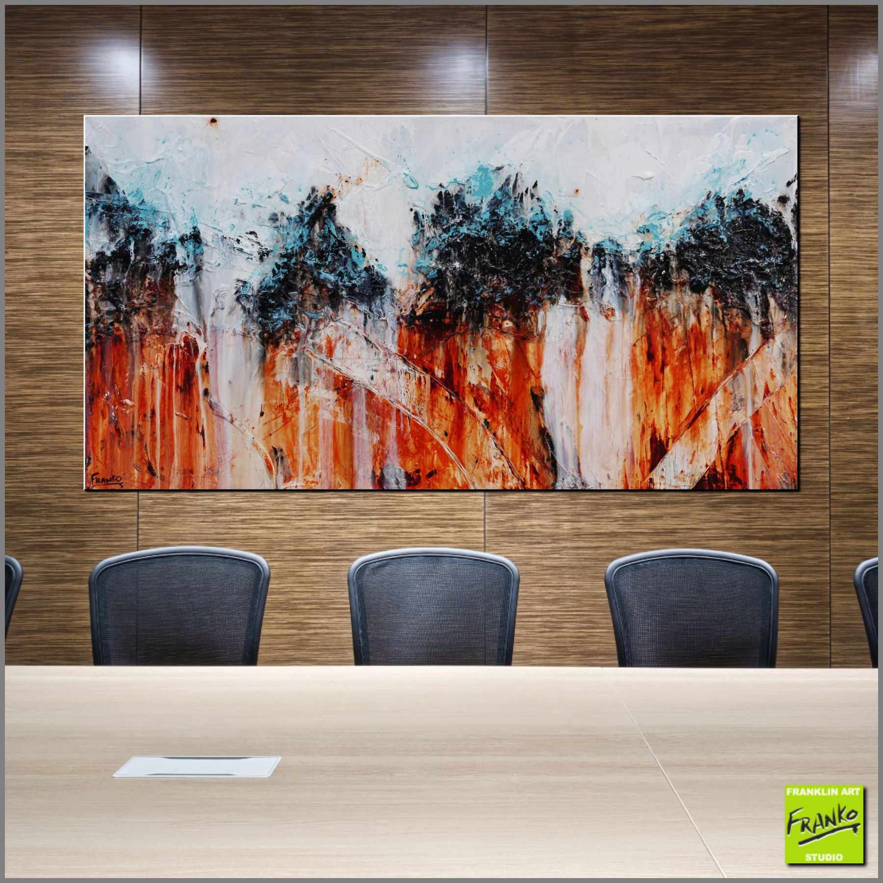Clay Target 190cm x 100cm White Brown Textured Abstract Painting (SOLD)-Abstract-[Franko_Artist]-[Australian_artist]-[Gold_Coast]-[Brisbane]-[modern]-[contemporary]-[original]-[Large_artwork]-[The_Block]-[Dream_Homes]-[ideas]-[Grand_Designs]-[Art_Lover]-Franklin Art Studio