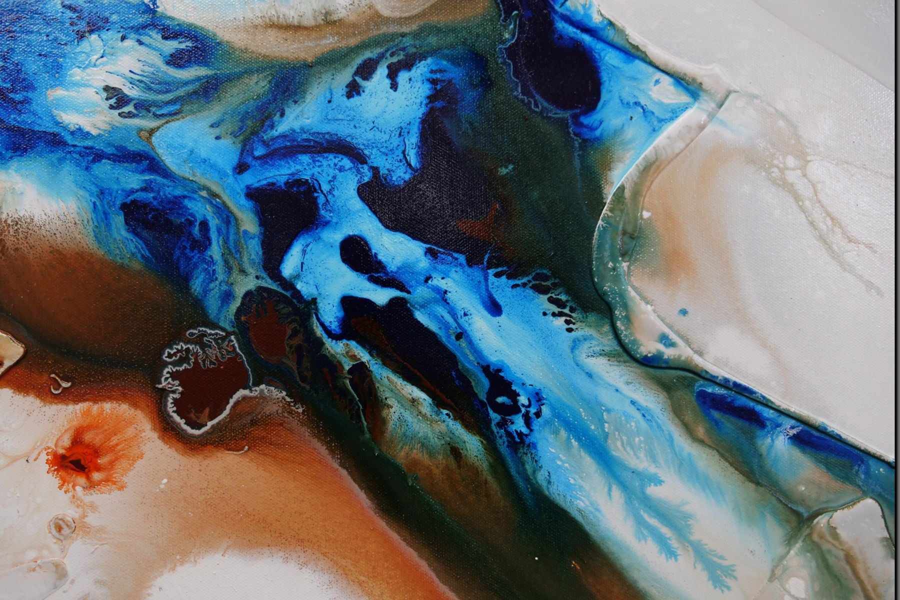 Coastal Essence 240cm x 100cm White Oxide Textured Abstract Painting (SOLD VERON)