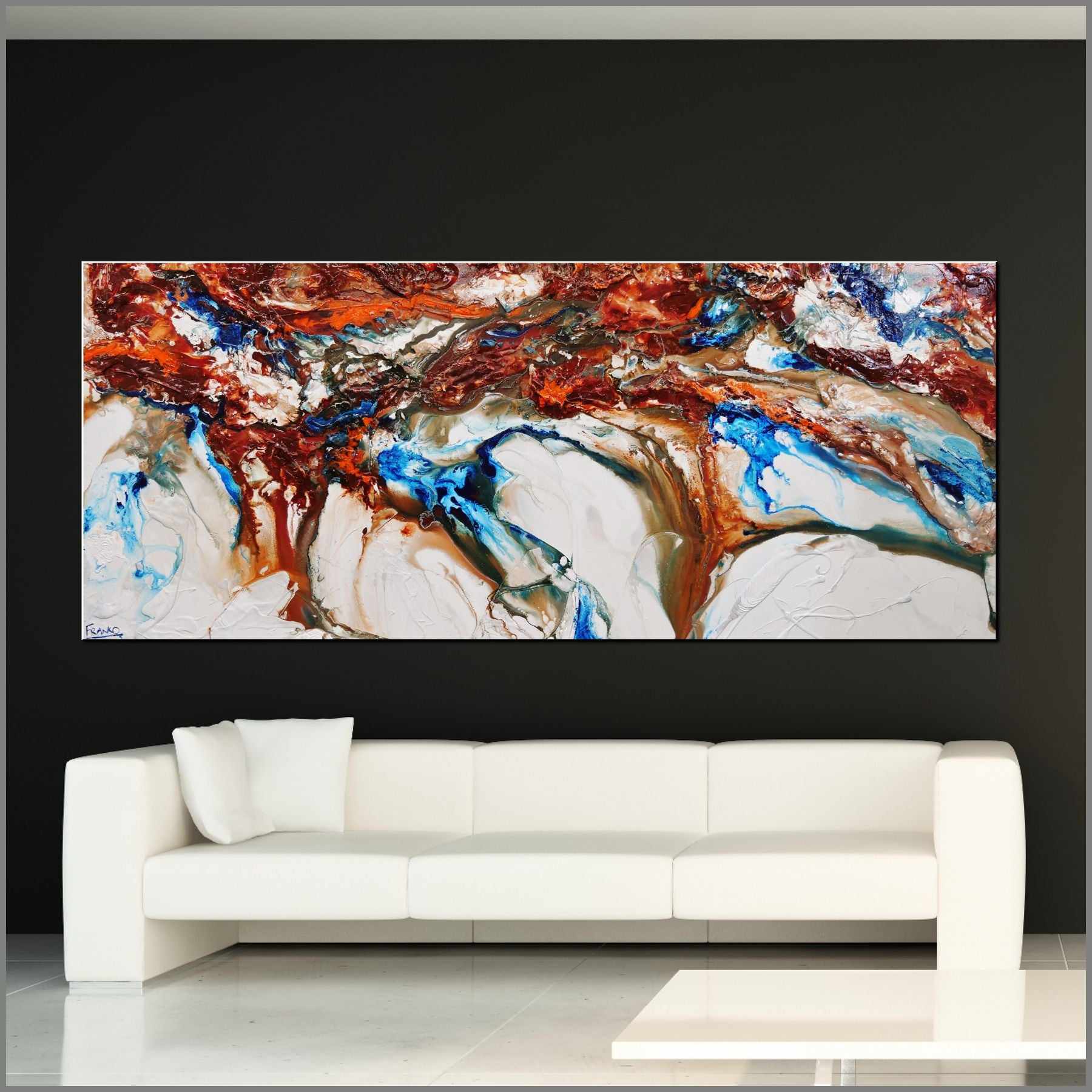 Coastal Essence 240cm x 100cm White Oxide Textured Abstract Painting (SOLD VERON)-Abstract-[Franko_Artist]-[Australian_artist]-[Gold_Coast]-[Brisbane]-[modern]-[contemporary]-[original]-[Large_artwork]-[The_Block]-[Dream_Homes]-[ideas]-[Grand_Designs]-[Art_Lover]-Franklin Art Studio