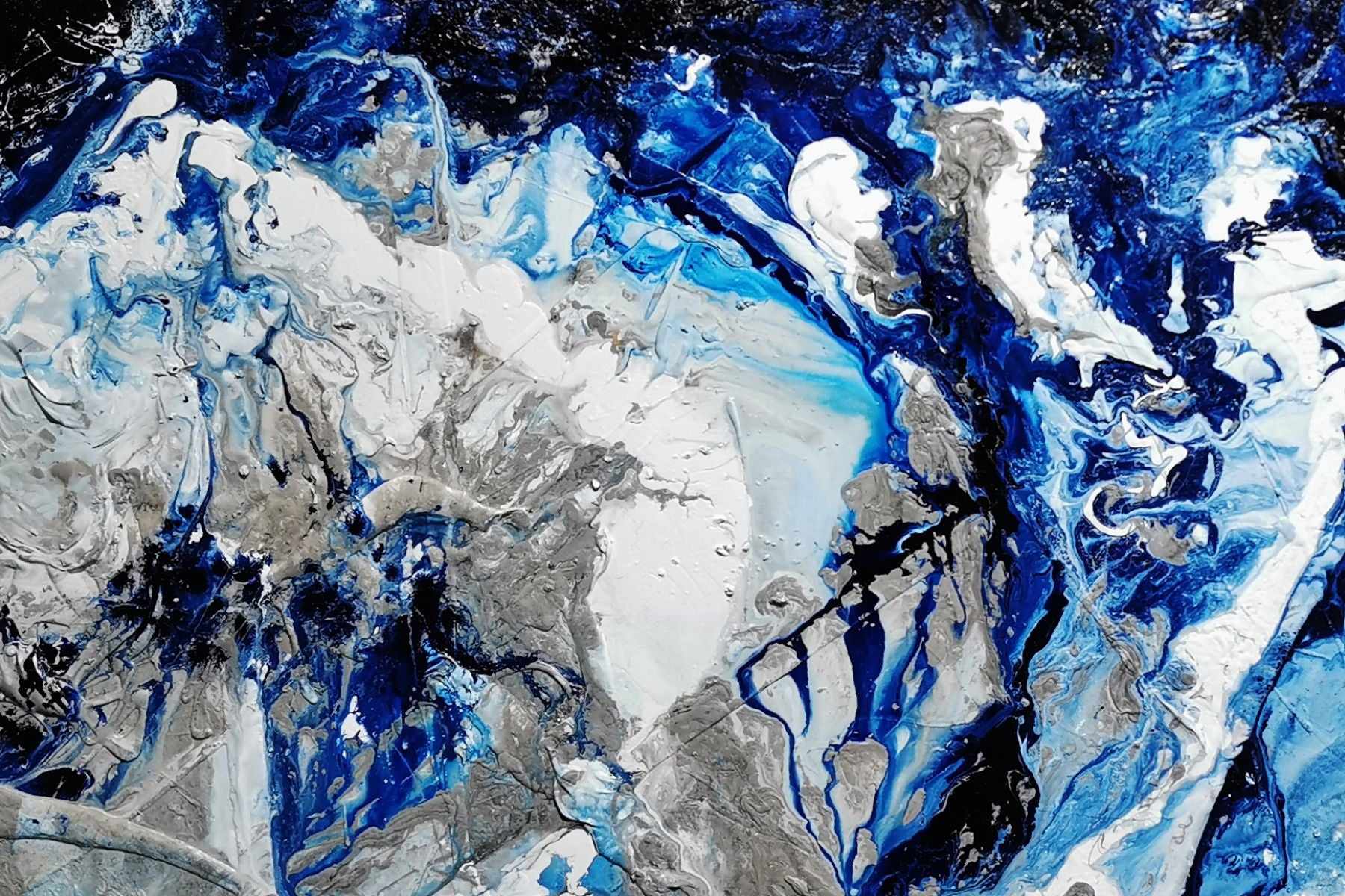 Coastal Significance 150cm x 150cm Blue Textured Abstract Painting (SOLD)