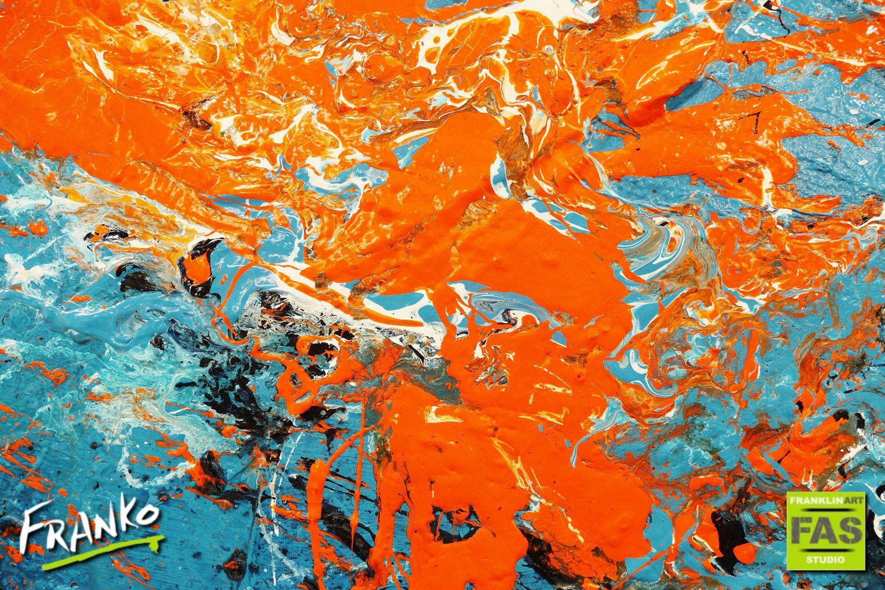 Colour Rush 190cm x 100cm Colourful Abstract Painting (SOLD)