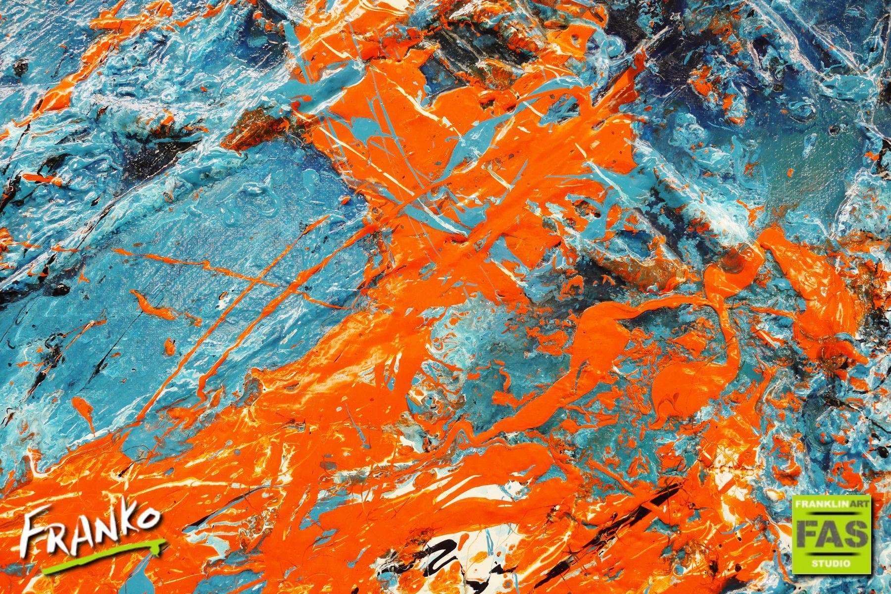 Colour Rush 190cm x 100cm Colourful Abstract Painting (SOLD)-Abstract-[Franko]-[Artist]-[Australia]-[Painting]-Franklin Art Studio