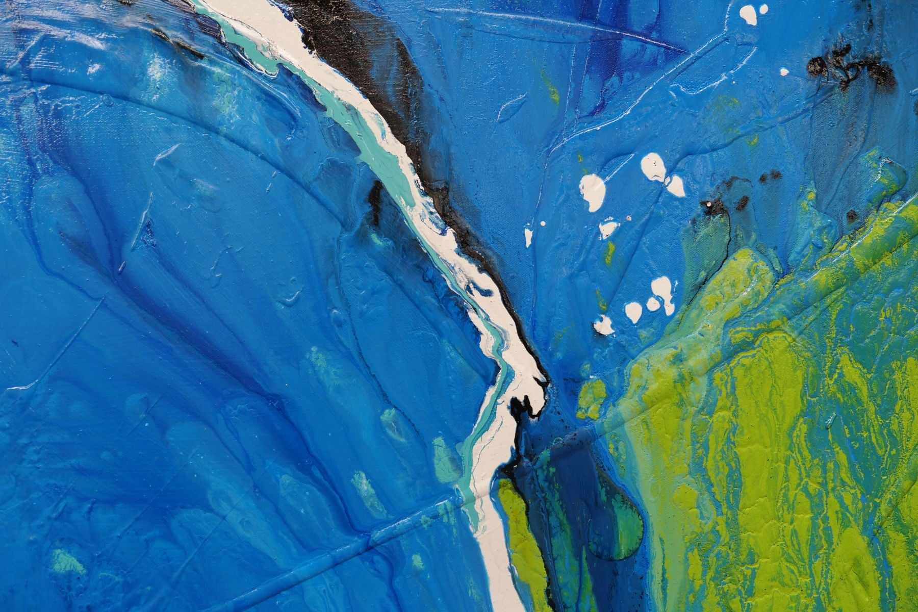 Coloured Mechanics 200cm x 80cm Colourful Textured Abstract Painting (SOLD)