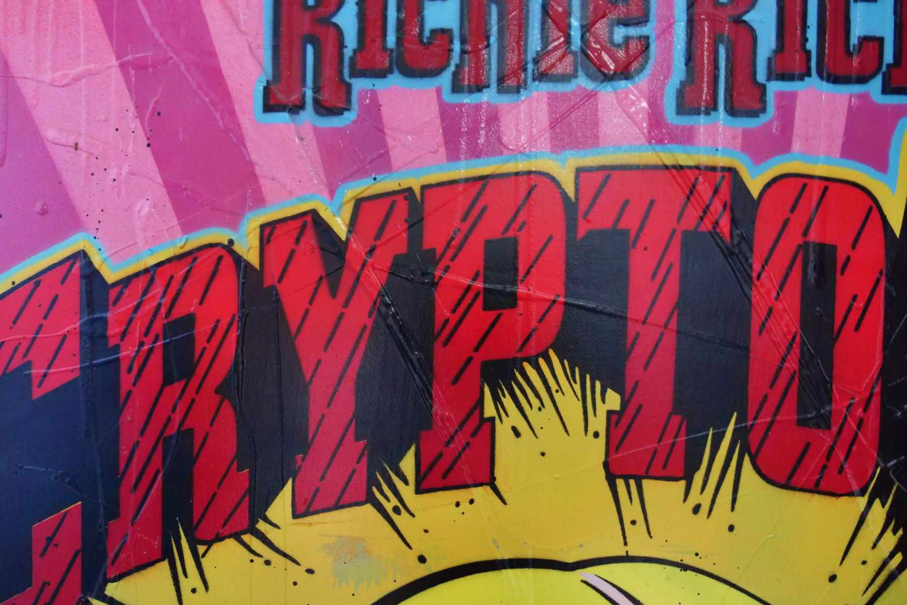 Crypto Boy Rules 140cm x 100cm Richie Rich Textured Urban Pop Art Painting (SOLD)