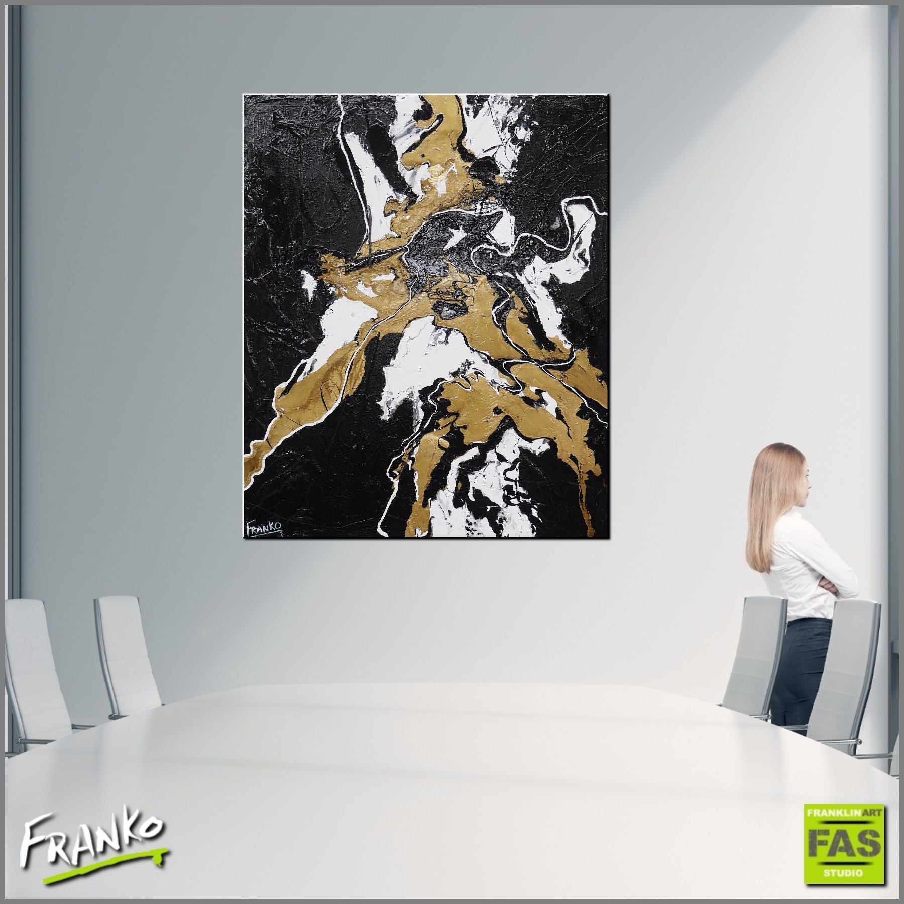 Darker Wild Thing 120cm x 100cm Black White Gold Abstract Painting-abstract-[Franko_Artist]-[Australian_artist]-[Gold_Coast]-[Brisbane]-[modern]-[contemporary]-[original]-[Large_artwork]-[The_Block]-[Dream_Homes]-[ideas]-[Grand_Designs]-[Art_Lover]-Franklin Art Studio