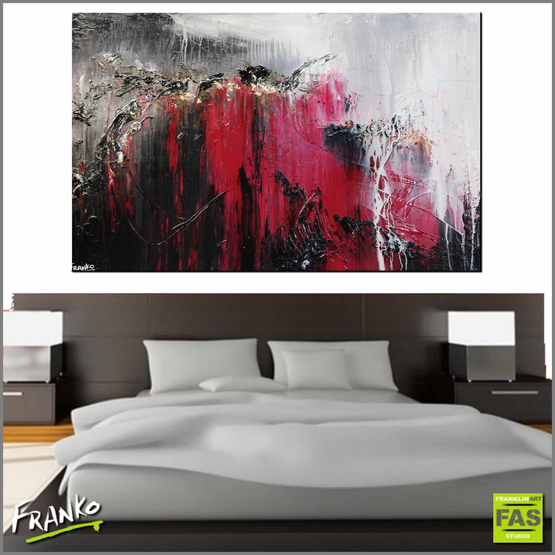 Deep Rose 160cm x 100cm Pink Black White Grey Abstract Painting (SOLD)-Abstract-[Franko_Artist]-[Australian_artist]-[Gold_Coast]-[Brisbane]-[modern]-[contemporary]-[original]-[Large_artwork]-[The_Block]-[Dream_Homes]-[ideas]-[Grand_Designs]-[Art_Lover]-Franklin Art Studio