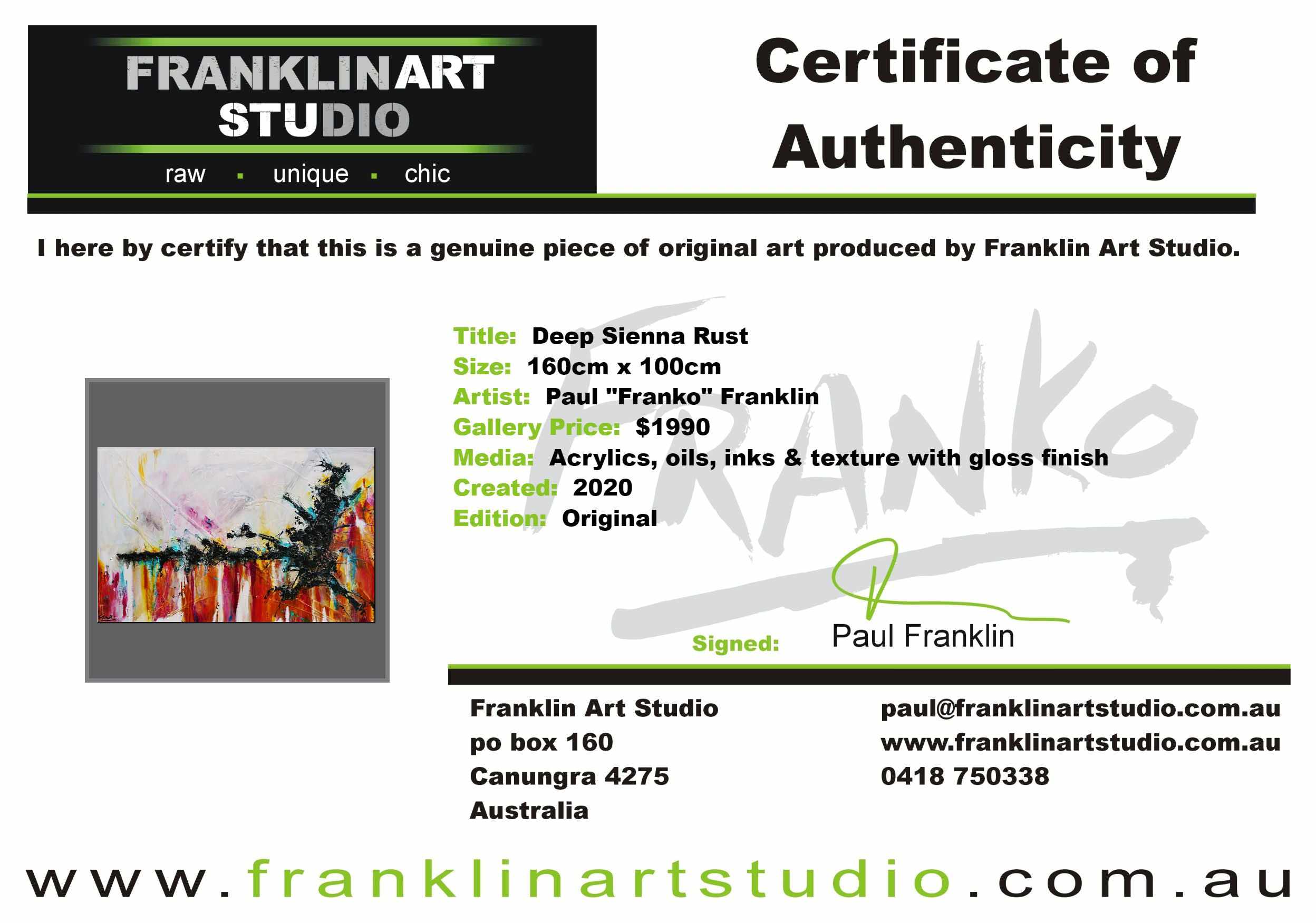 Deep Sienna Rush 160cm x 100cm White Sienna Textured Abstract Painting (SOLD)-Abstract-[Franko_Artist]-[The_Block]-[Dream_Homes]-[ideas]-[Grand_Designs]-[Art_Lover]-Franklin Art Studio