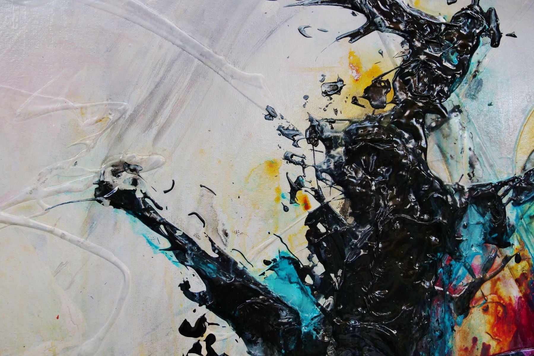 Deep Sienna Rush 160cm x 100cm White Sienna Textured Abstract Painting (SOLD)