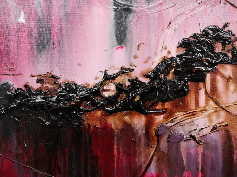 Designer Class 160cm x 100cm Pink Abstract Painting (SOLD)