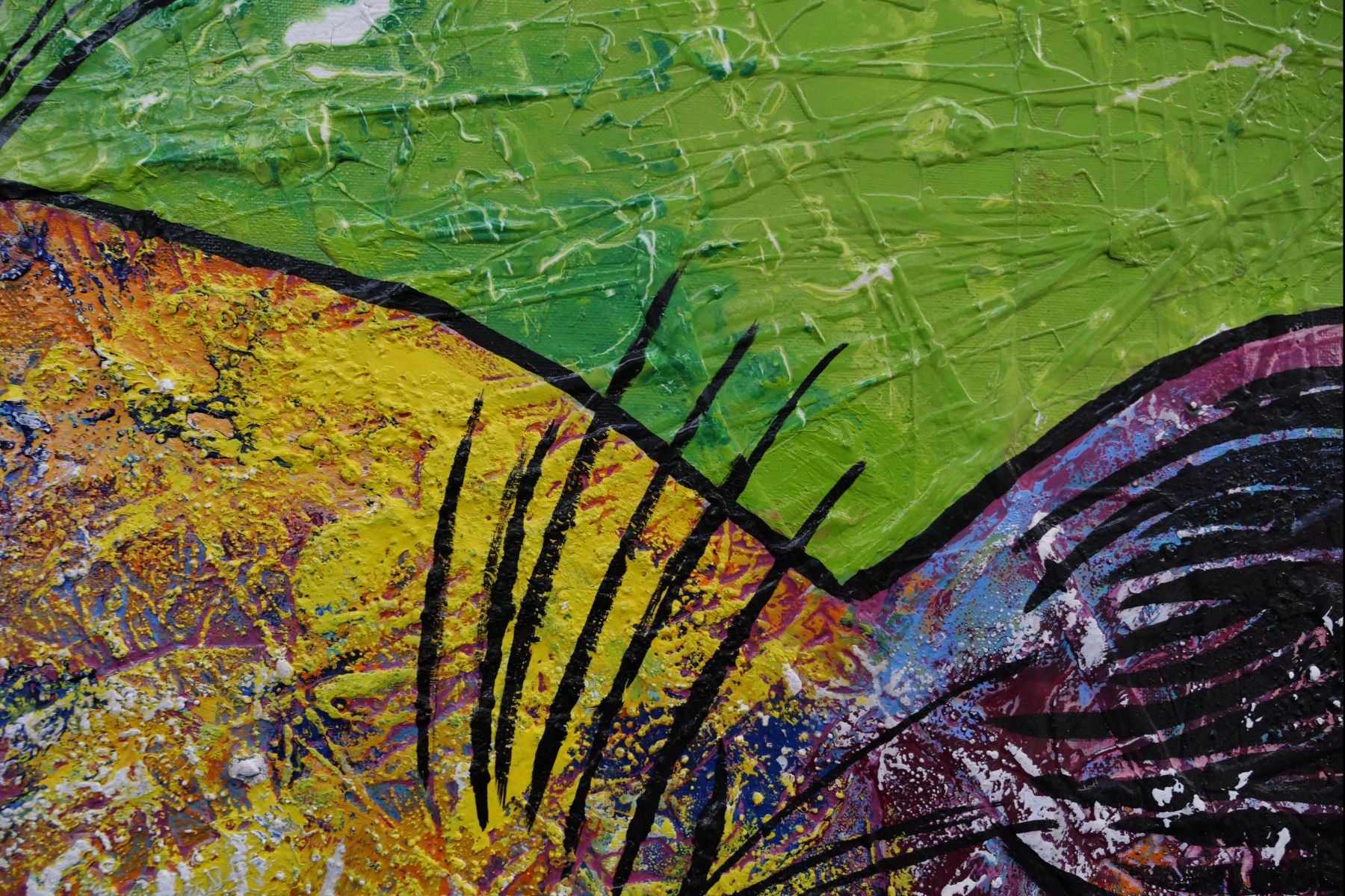 Don Junior 100cm x 100cm Pig Textured Abstract Realism Painting (SOLD)