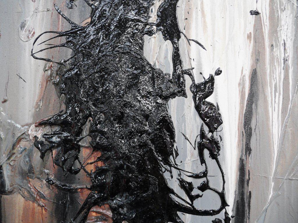 Dream Vision 160cm x 100cm Grey Abstract Painting (SOLD)