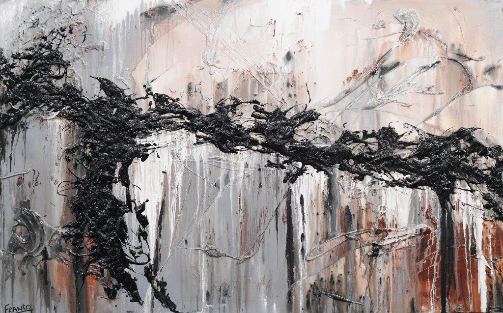 Dream Vision 160cm x 100cm Grey Abstract Painting (SOLD)-abstract-[Franko_Artist]-[Australian_artist]-[Gold_Coast]-[Brisbane]-[modern]-[contemporary]-[original]-[Large_artwork]-Franklin Art Studio