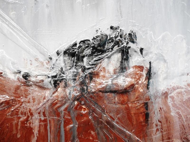 Earthling 160cm x 60cm Brown Abstract Painting (SOLD)