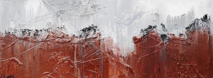 Earthling 160cm x 60cm Brown Abstract Painting (SOLD)-abstract-[Franko_Artist]-[Australian_artist]-[Gold_Coast]-[Brisbane]-[modern]-[contemporary]-[original]-[Large_artwork]-Franklin Art Studio