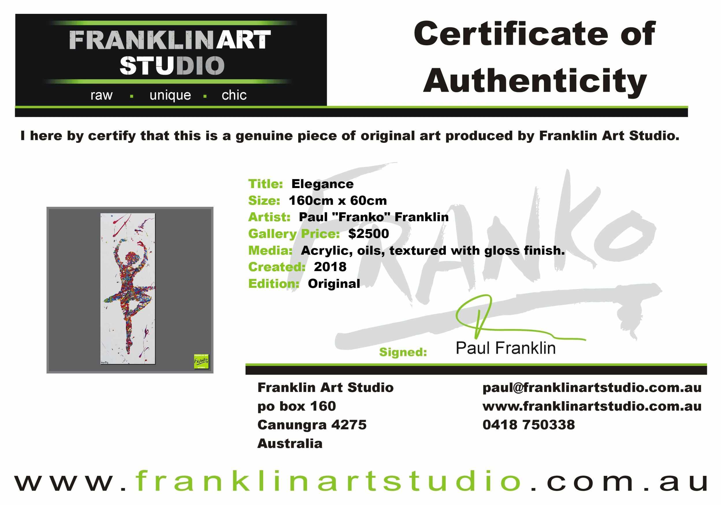 Elegance 160cm x 60cm Ballerina Urban Pop Art Painting (SOLD)-urban pop-[Franko_Artist]-[The_Block]-[Dream_Homes]-[ideas]-[Grand_Designs]-[Art_Lover]-Franklin Art Studio