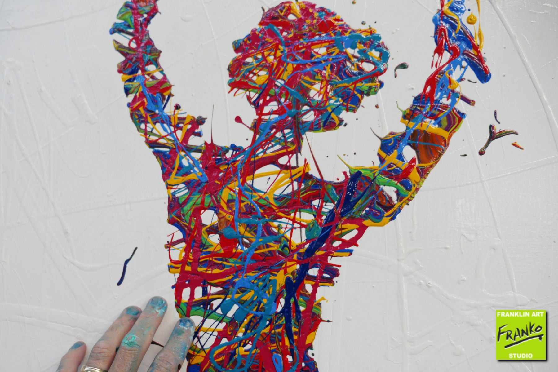 Elegance 160cm x 60cm Ballerina Urban Pop Art Painting (SOLD)