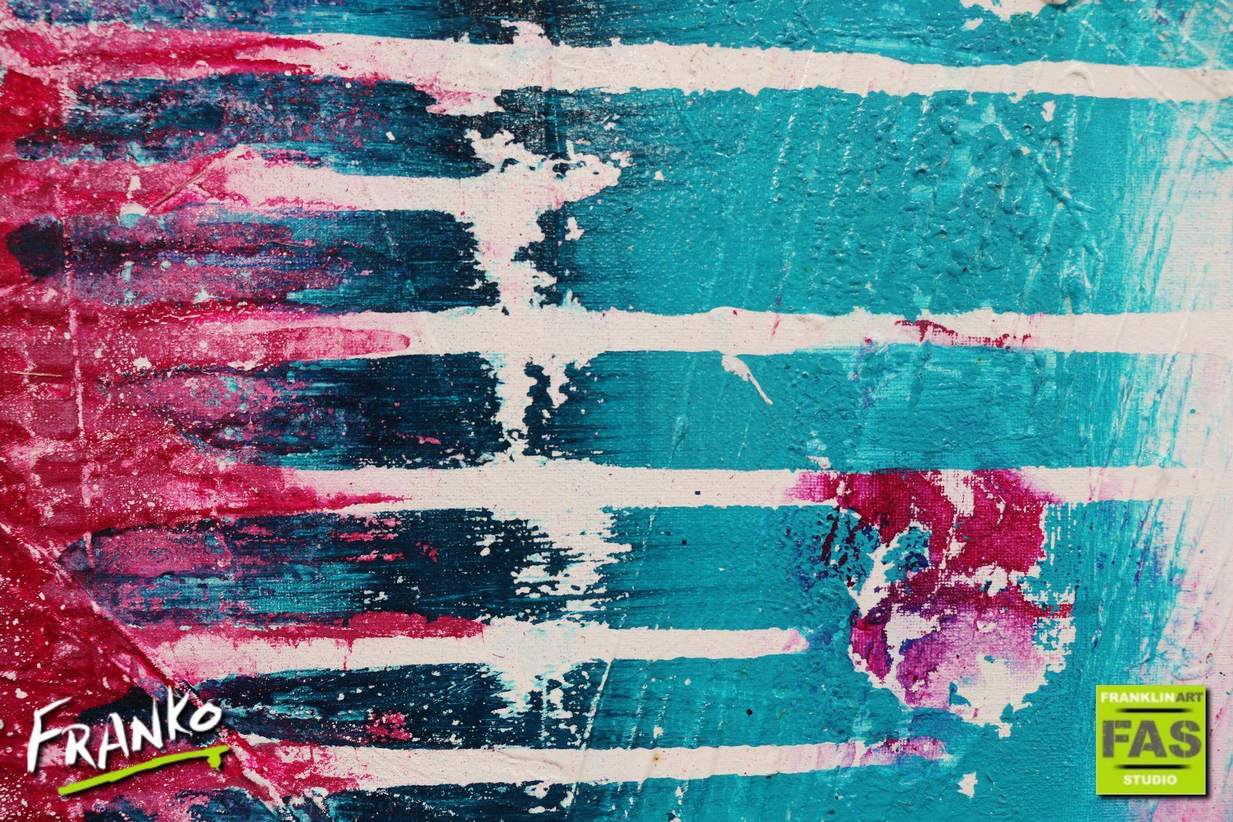 Factor 10 Grunge 240cm x 100cm Colourful Abstract Painting (SOLD)