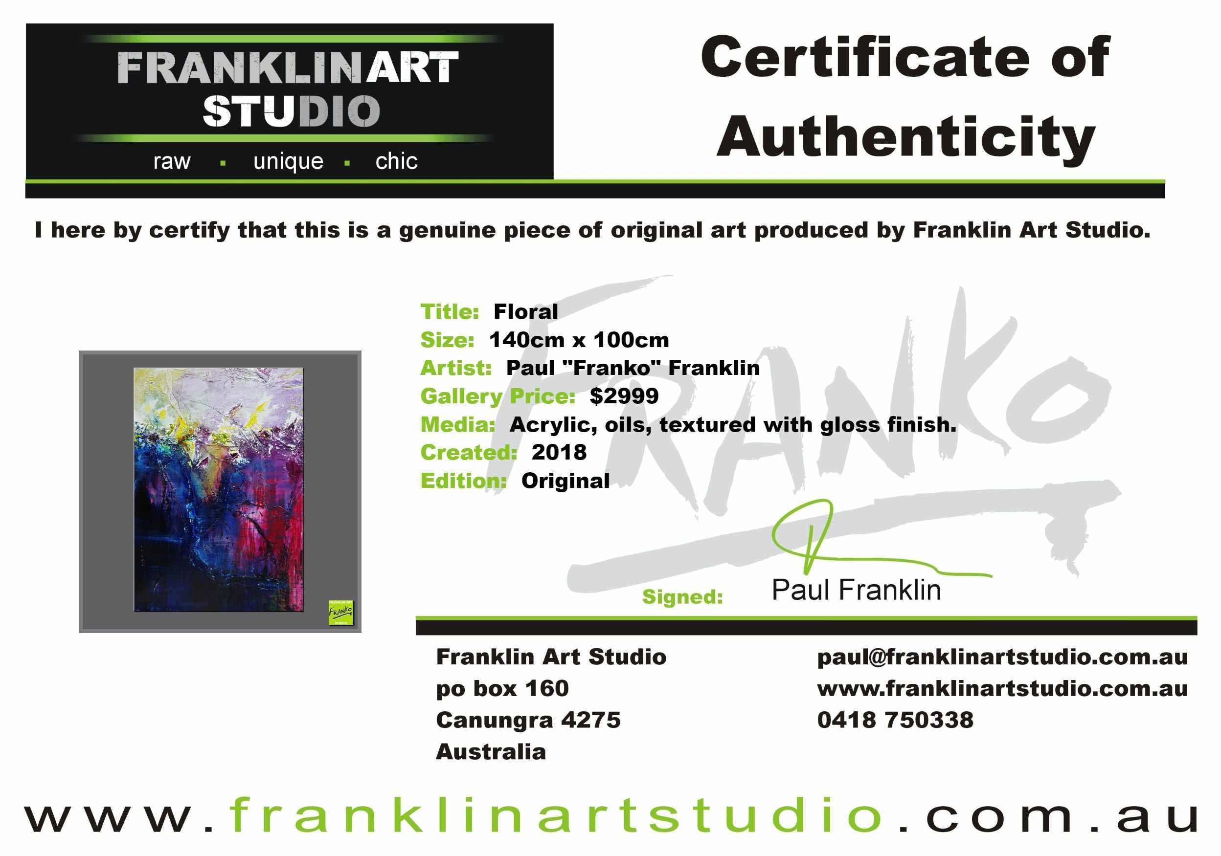 Floral 140cm x 100cm Purple Blue Textured Abstract Painting (SOLD)-Abstract-[Franko_Artist]-[The_Block]-[Dream_Homes]-[ideas]-[Grand_Designs]-[Art_Lover]-Franklin Art Studio