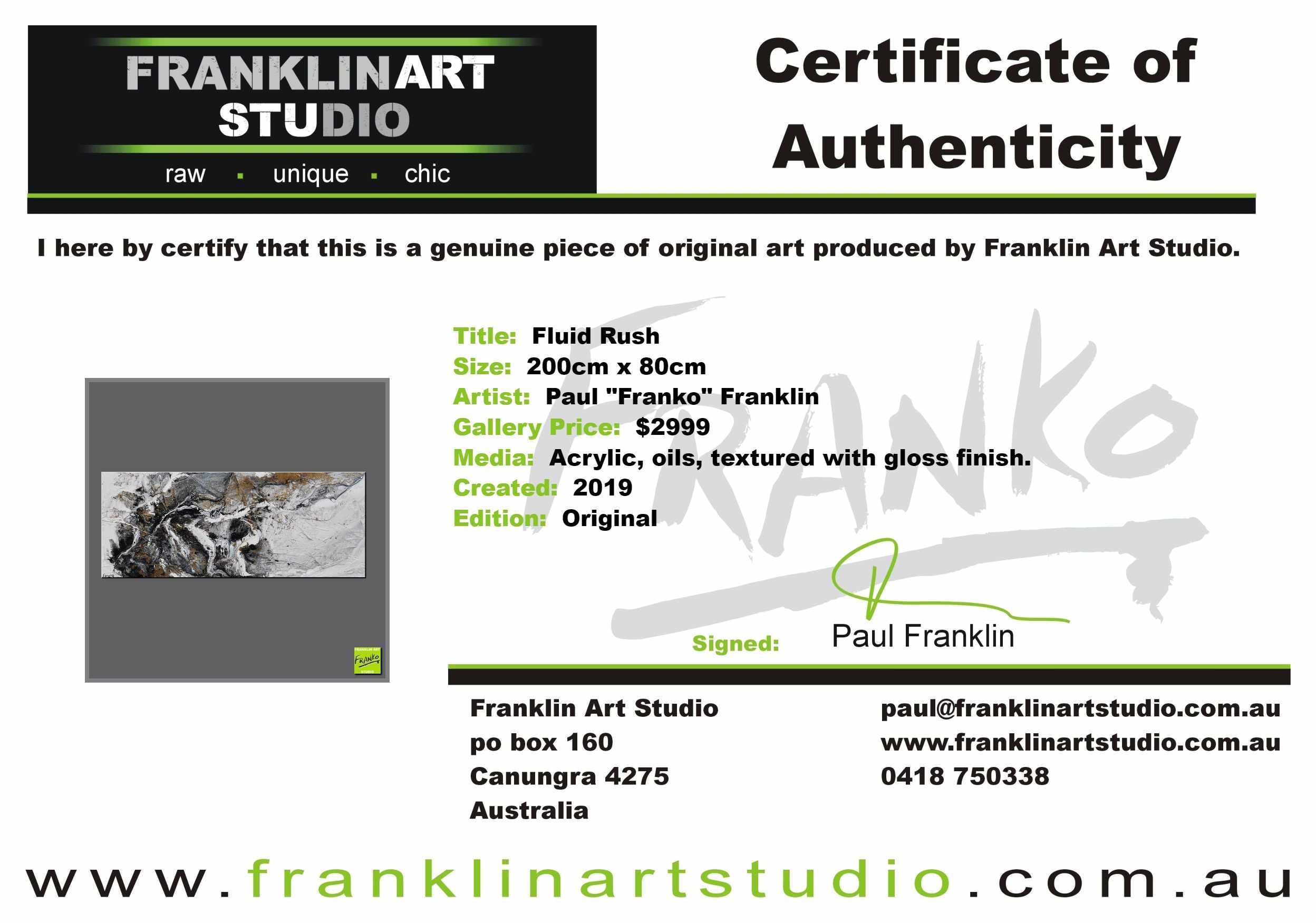 Fluid Rush 200cm x 80cm Black Gold White Grey Textured Abstract Painting (SOLD)-Abstract-[Franko_Artist]-[The_Block]-[Dream_Homes]-[ideas]-[Grand_Designs]-[Art_Lover]-Franklin Art Studio