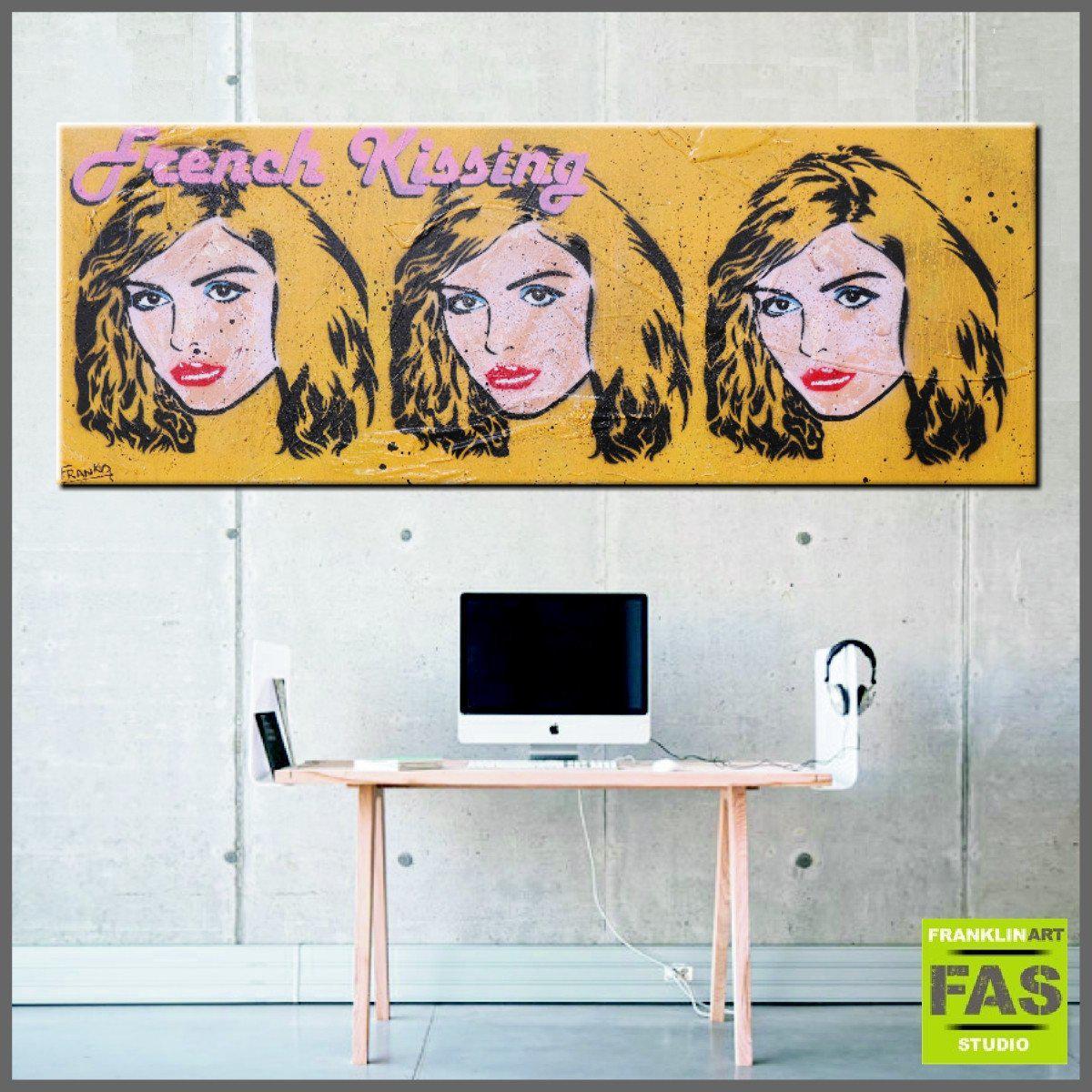 French Kiss 160cm x 60cm Debbie Harry Pop Art Painting (SOLD)-urban pop-[Franko_Artist]-[Australian_artist]-[Gold_Coast]-[Brisbane]-[modern]-[contemporary]-[original]-[Large_artwork]-[The_Block]-[Dream_Homes]-[ideas]-[Grand_Designs]-[Art_Lover]-Franklin Art Studio
