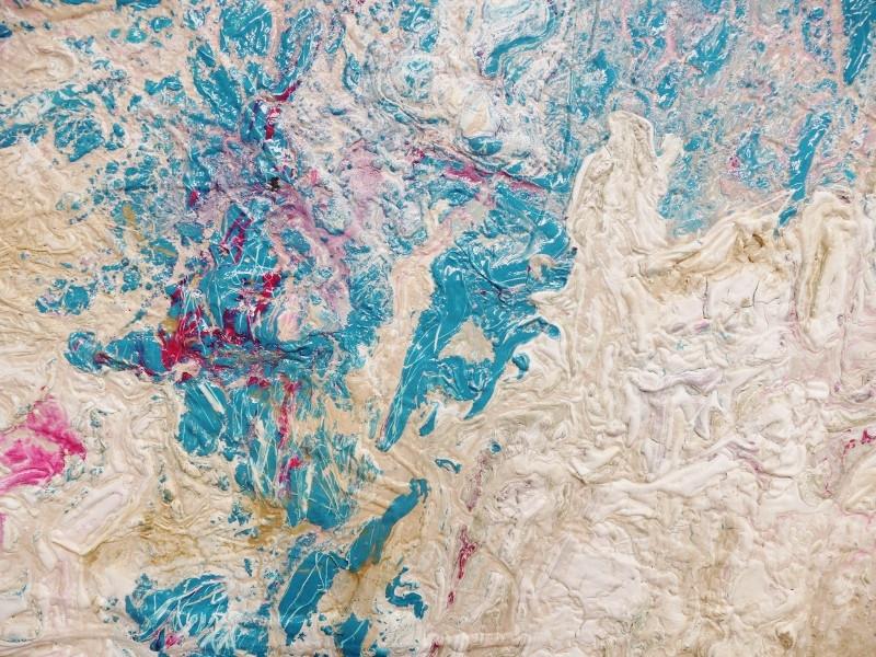 Fuscia Jade Malt 140cm x 100cm Pink Abstract Painting (SOLD)