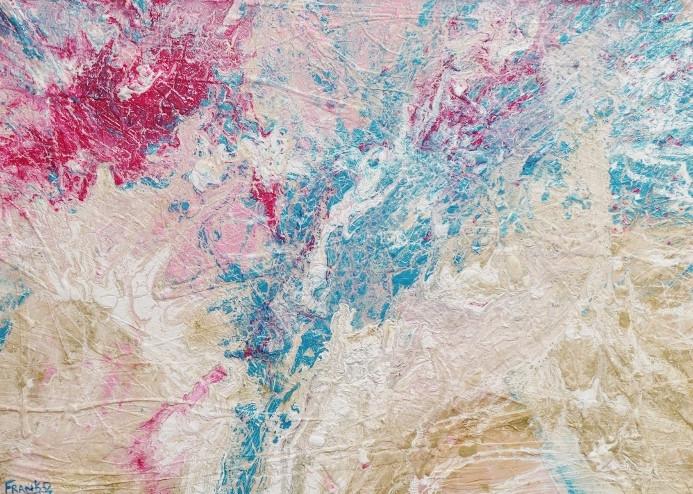Fuscia Jade Malt 140cm x 100cm Pink Abstract Painting (SOLD)-abstract-[Franko_Artist]-[Australian_artist]-[Gold_Coast]-[Brisbane]-[modern]-[contemporary]-[original]-[Large_artwork]-Franklin Art Studio