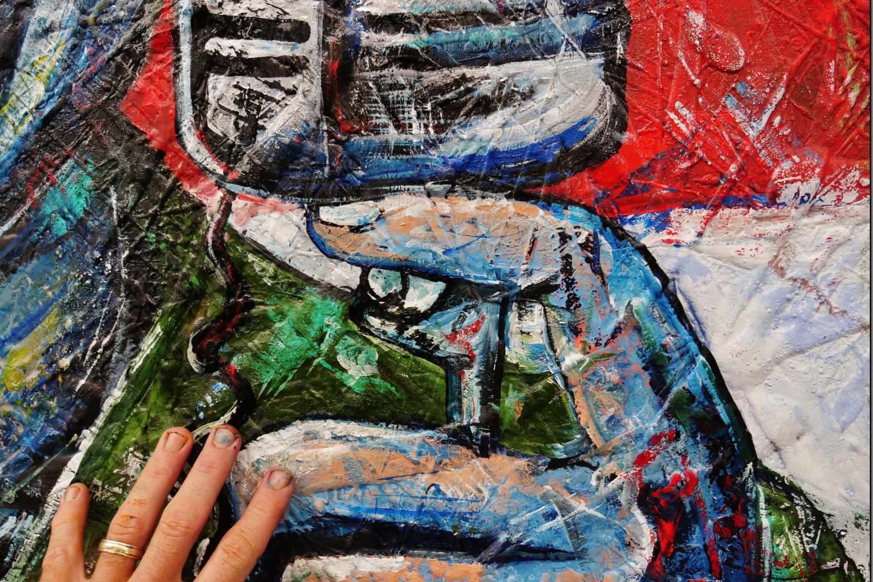 G.M.V (Good Morning Vietnam) 120cm x 120cm Robin Williams Abstract Realism Urban Pop Painting (SOLD)