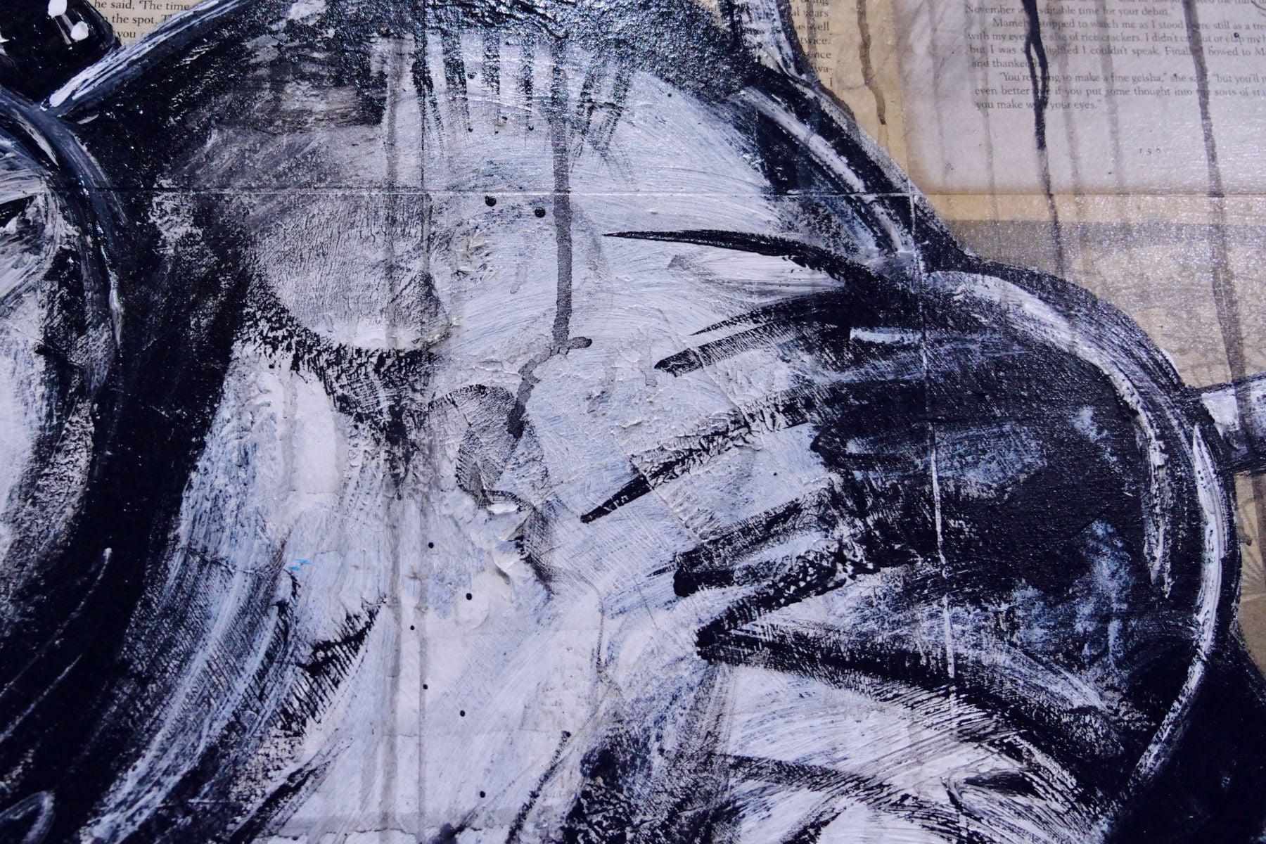 Geisha Study #3 120cm x 100cm Geisha Urban Pop Book Club Painting (SOLD)