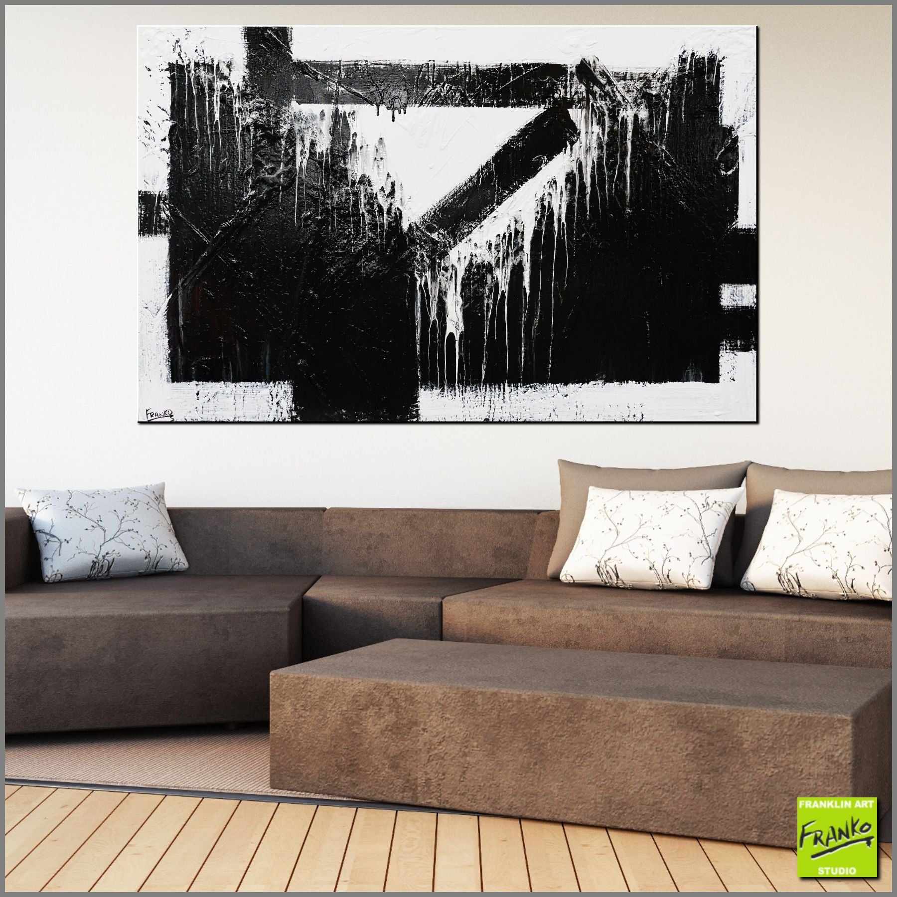 Geometry 160cm x 100cm White Black Textured Abstract Painting (SOLD)-Abstract-[Franko_Artist]-[Australian_artist]-[Gold_Coast]-[Brisbane]-[modern]-[contemporary]-[original]-[Large_artwork]-[The_Block]-[Dream_Homes]-[ideas]-[Grand_Designs]-[Art_Lover]-Franklin Art Studio