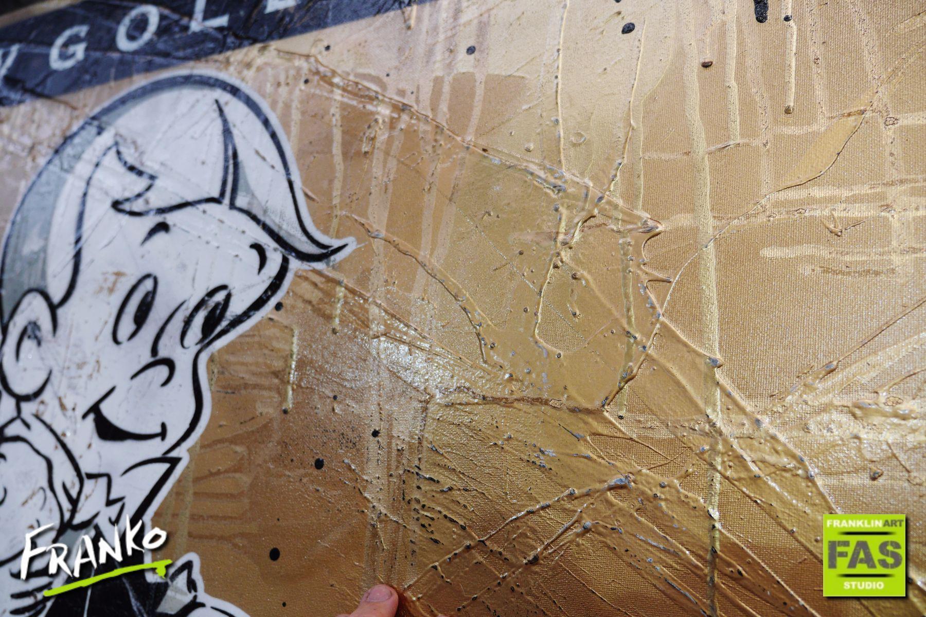 Getaway Richie - Gold Standard V3 140cm x 100cm Richie Rich Bitcoin (SOLD)
