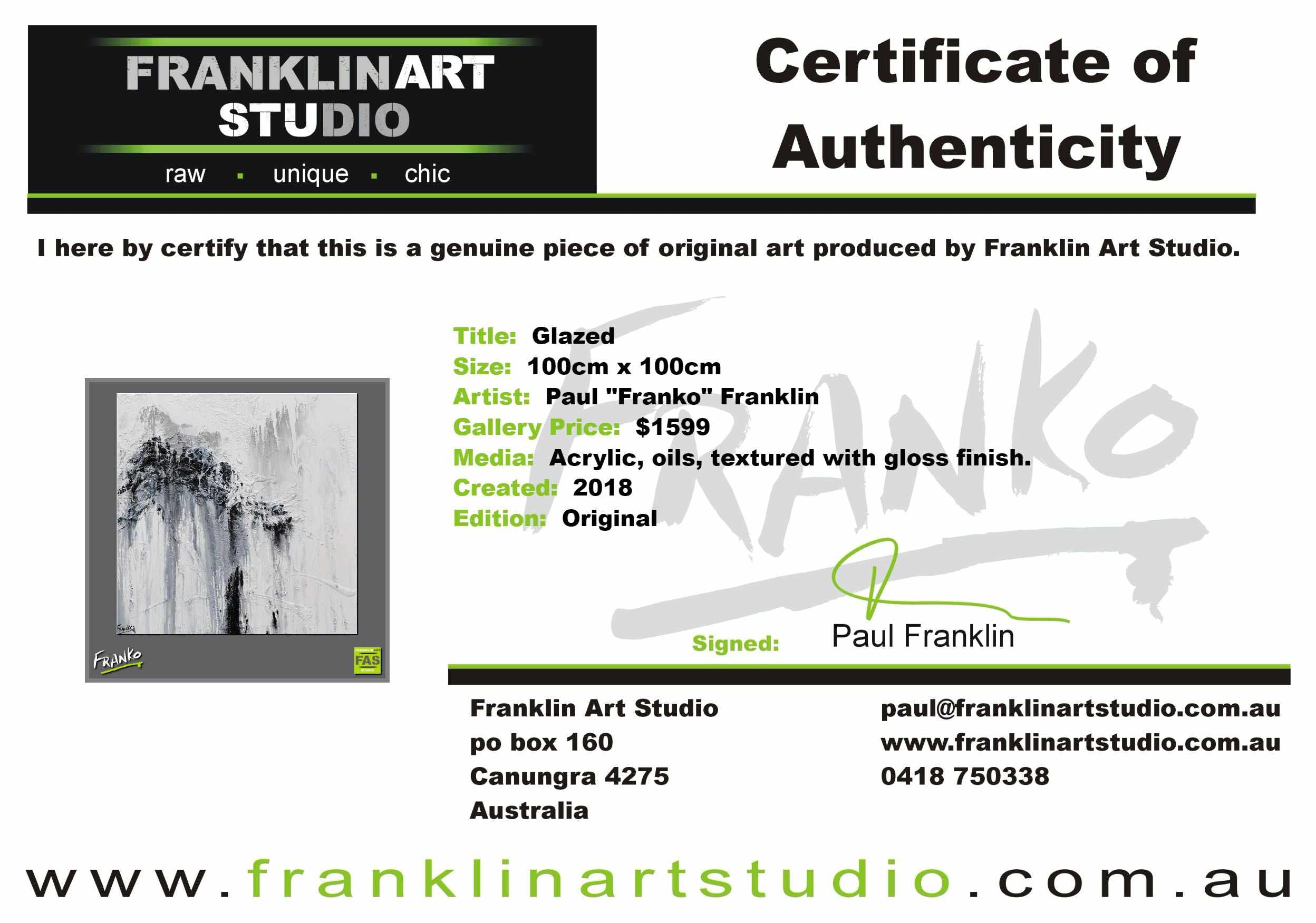 Glazed 100cm x 100cm White Grey Abstract Painting (SOLD)-Abstract-[Franko_Artist]-[The_Block]-[Dream_Homes]-[ideas]-[Grand_Designs]-[Art_Lover]-Franklin Art Studio