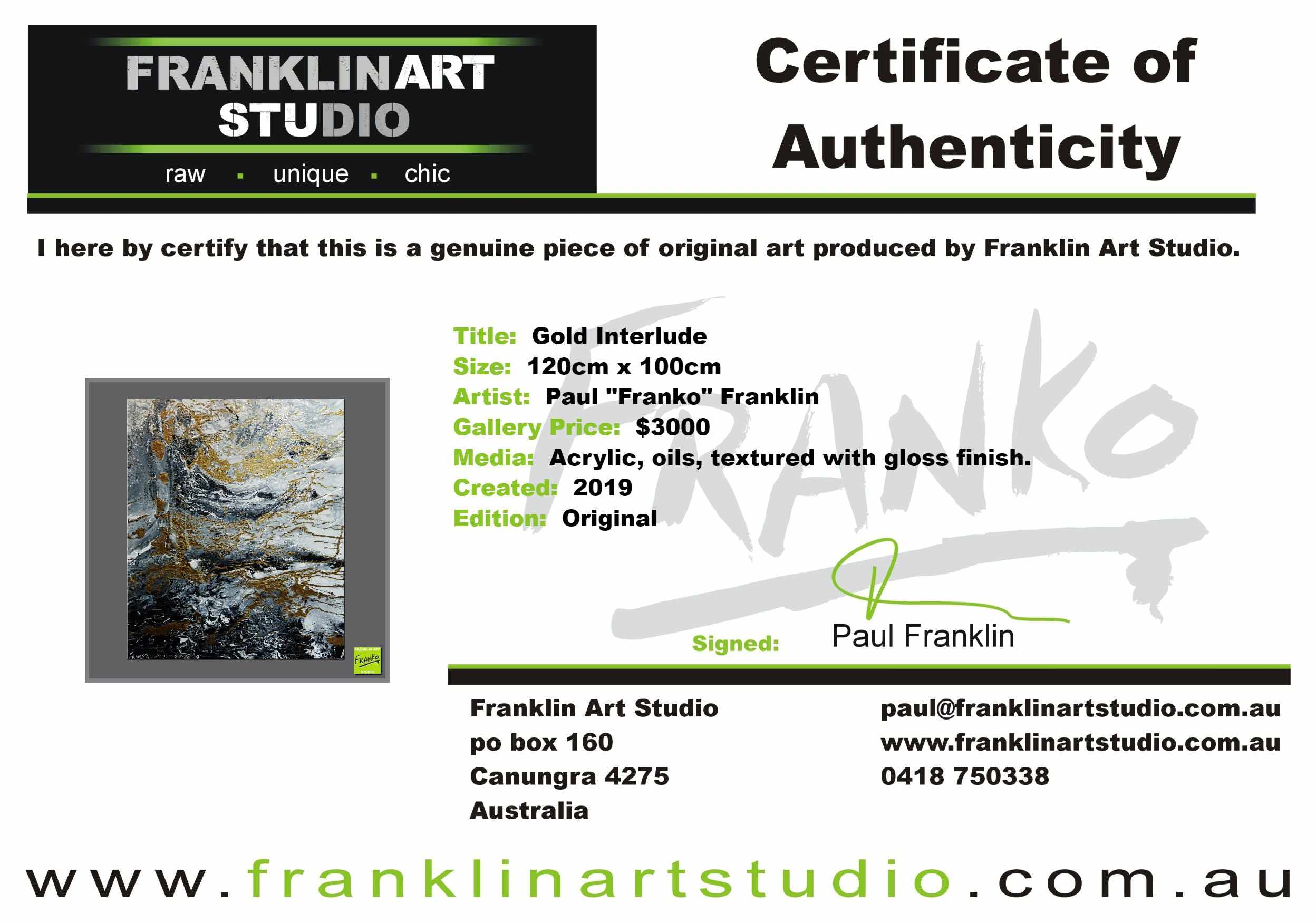 Golden Interlude 120cm x 100cm Grey Black Gold Textured Abstract Painting (SOLD)-Abstract-[Franko_Artist]-[The_Block]-[Dream_Homes]-[ideas]-[Grand_Designs]-[Art_Lover]-Franklin Art Studio