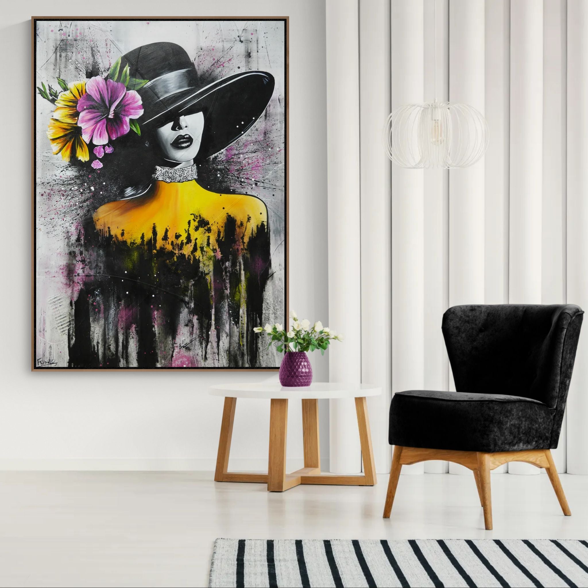 Posh 100cm x 140cm Industrial Textured Urban Pop Art Painting