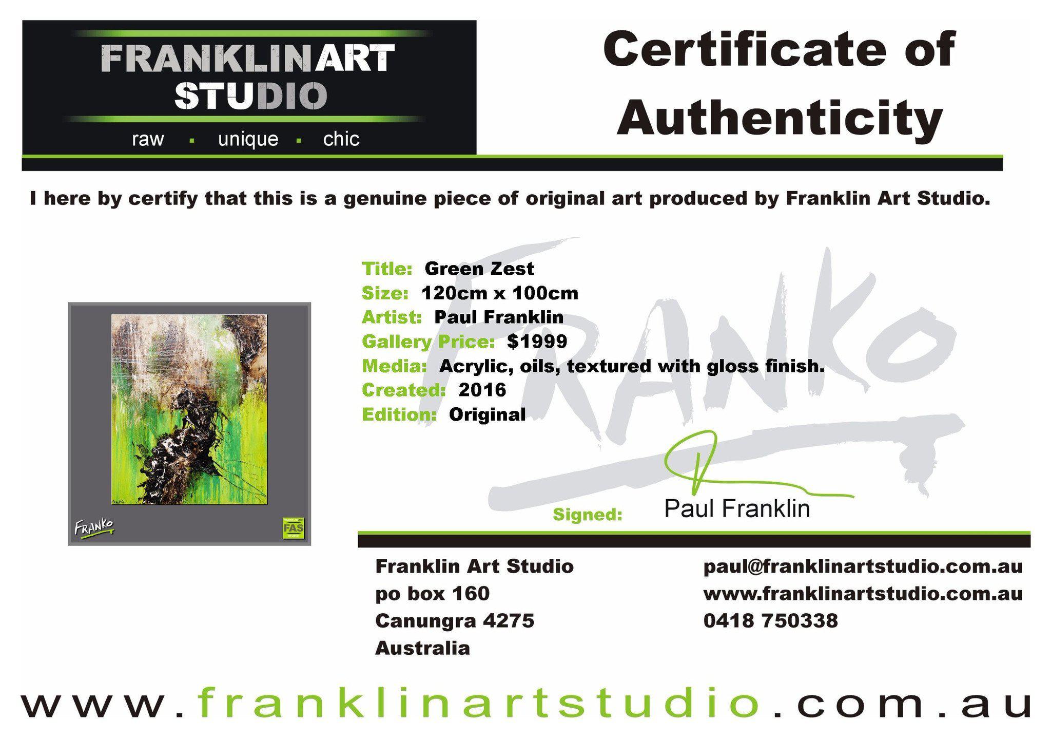 Green Zest 120cm x 100cm Green Abstract Painting (SOLD)-abstract-[Franko_Artist]-[The_Block]-[Dream_Homes]-[ideas]-[Grand_Designs]-[Art_Lover]-Franklin Art Studio