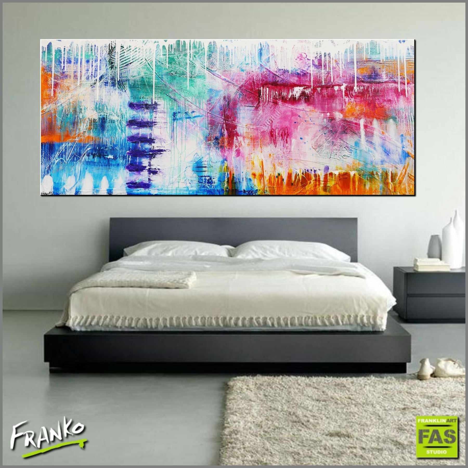 Grunge Class 240cm x 100cm Colourful Abstract Painting (SOLD)-Abstract-[Franko_Artist]-[Australian_artist]-[Gold_Coast]-[Brisbane]-[modern]-[contemporary]-[original]-[Large_artwork]-[The_Block]-[Dream_Homes]-[ideas]-[Grand_Designs]-[Art_Lover]-Franklin Art Studio