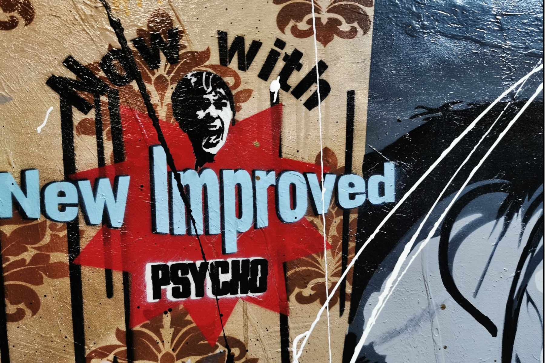 Here's Johnny 140cm x 100cm The Shining Textured Urban Pop Art Painting (SOLD)
