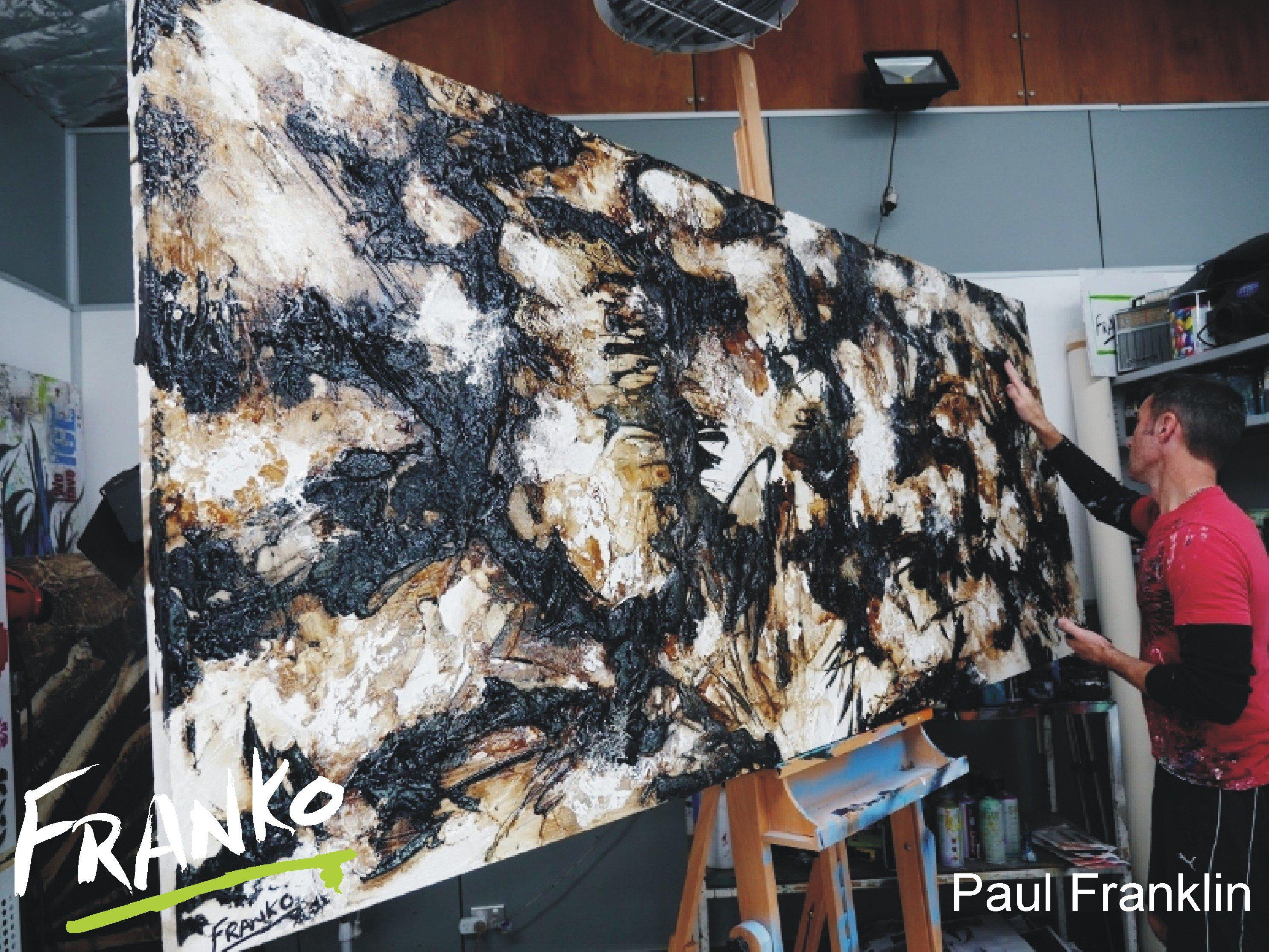 Honey and Licorice 240cm x 100cm Brown Abstract Painting (SOLD)-abstract-[Franko_Artist]-[The_Block]-[Dream_Homes]-[ideas]- [Grand_Designs]-Franklin Art Studio