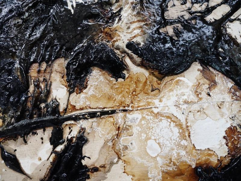 Honey and Licorice 240cm x 100cm Brown Abstract Painting (SOLD)-abstract-[Franko]-[Artist]-[Australia]-[Painting]-Franklin Art Studio