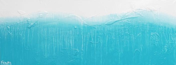 Hungry For Love 160cm x 60cm Blue & White Abstract Painting (SOLD)-abstract-[Franko_Artist]-[Australian_artist]-[Gold_Coast]-[Brisbane]-[modern]-[contemporary]-[original]-[Large_artwork]-Franklin Art Studio