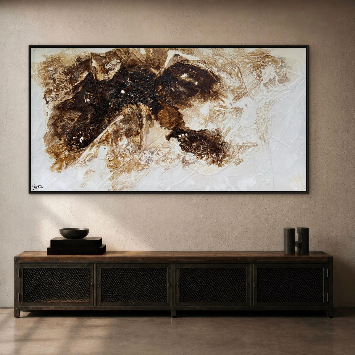 Mystery 190cm x 100cm Textured Abstract Painting