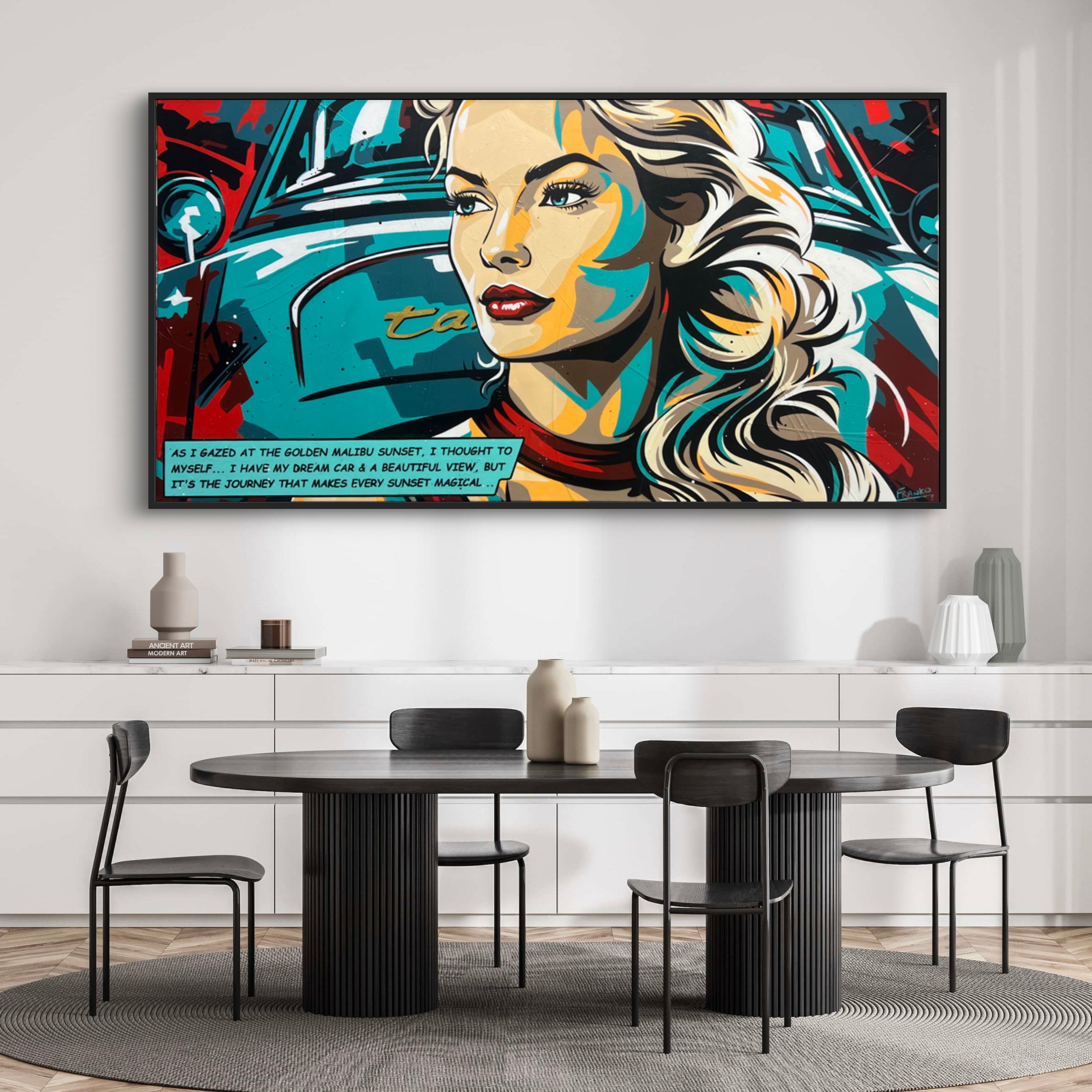 The Gaze 190cm x 100cm Retro Classic Pop Art Painting (SOLD)