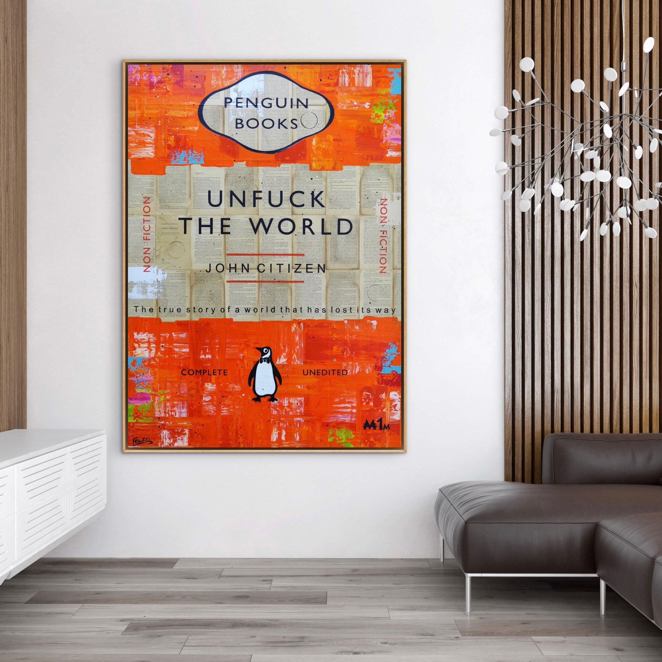 Just Like Before 100cm x 140cm Urban Pop Book Club Painting (SOLD)