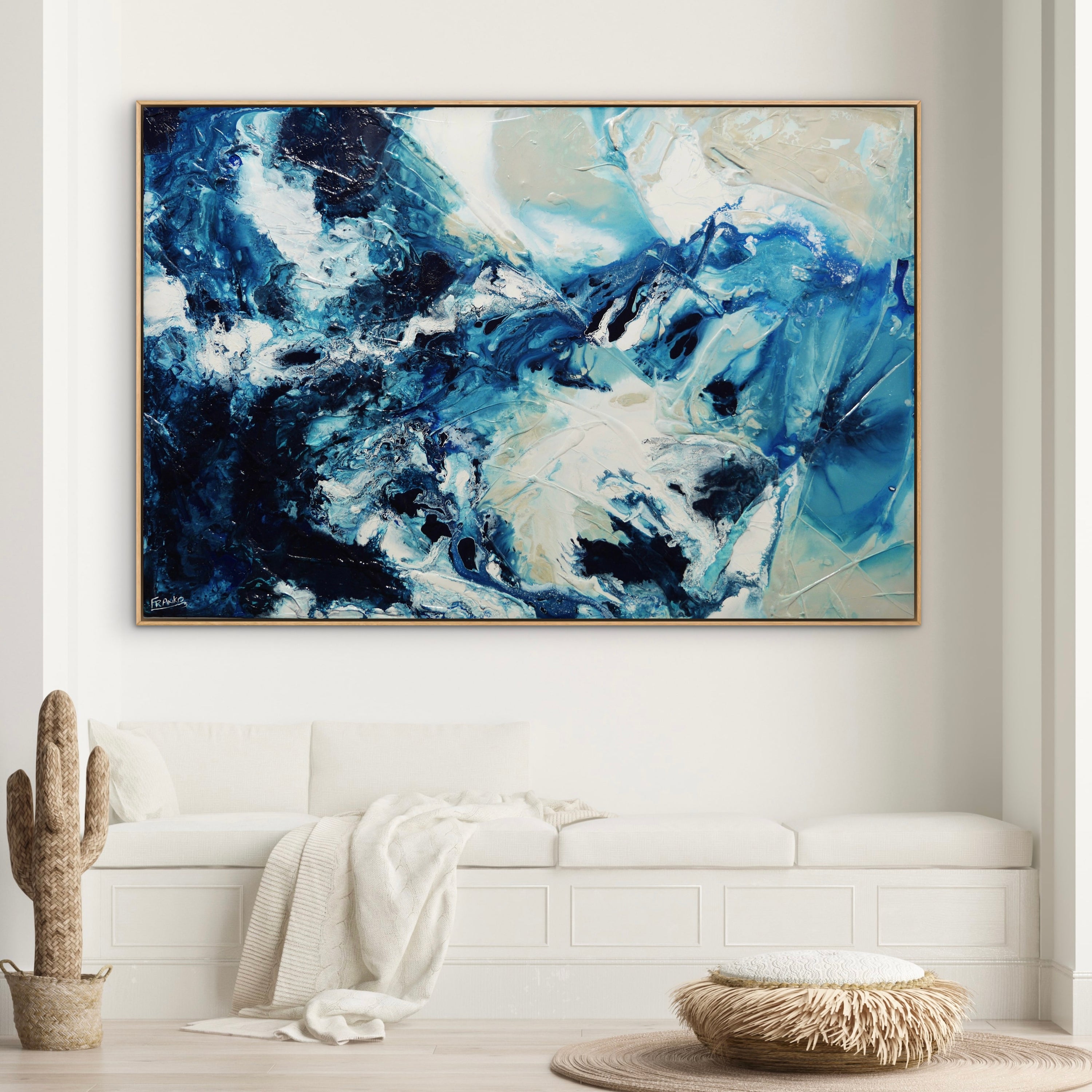 Pulse 180cm x 120cm Textured Abstract Painting (SOLD)