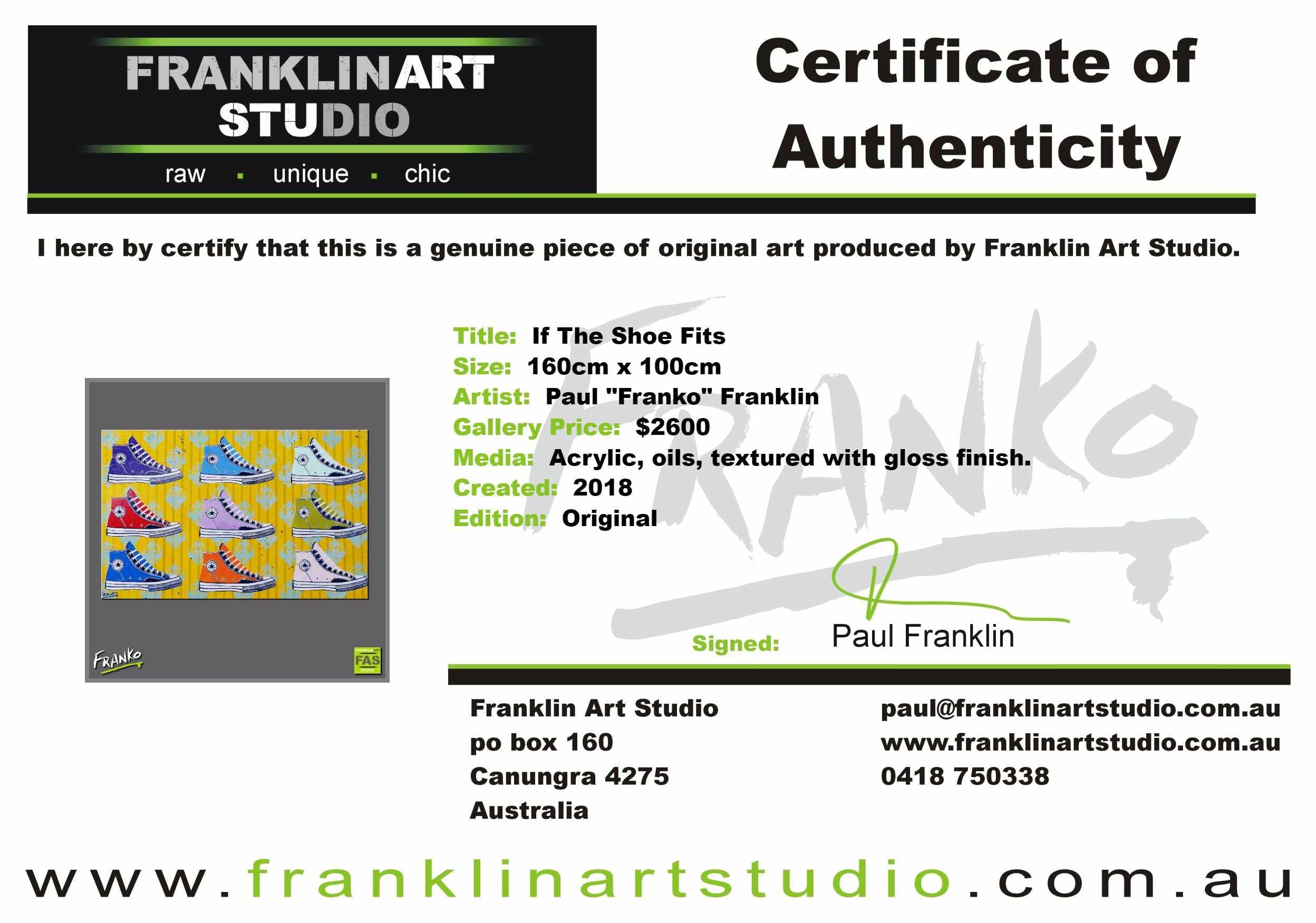 If The Shoe Fits 160cm x 100cm Converse Shoe Pop Art Painting (SOLD)-urban pop-[Franko_Artist]-[The_Block]-[Dream_Homes]-[ideas]- [Grand_Designs]-Franklin Art Studio