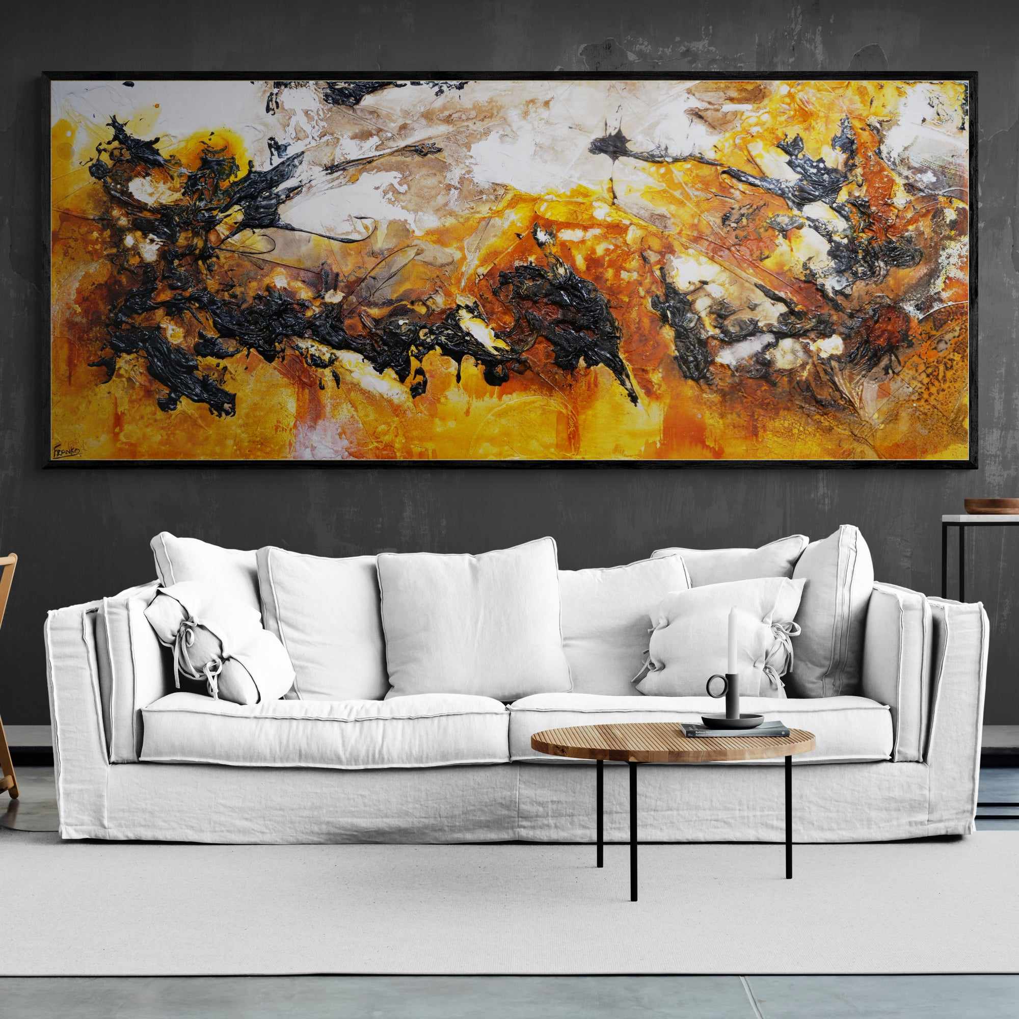 Illicit Sienna 240cm x 100cm Rust Sienna Textured Abstract Painting (SOLD)-Abstract-[Franko_Artist]-[Australian_artist]-[Gold_Coast]-[Brisbane]-[modern]-[contemporary]-[original]-[Large_artwork]-[The_Block]-[Dream_Homes]-[ideas]-[Grand_Designs]-[Art_Lover]-Franklin Art Studio