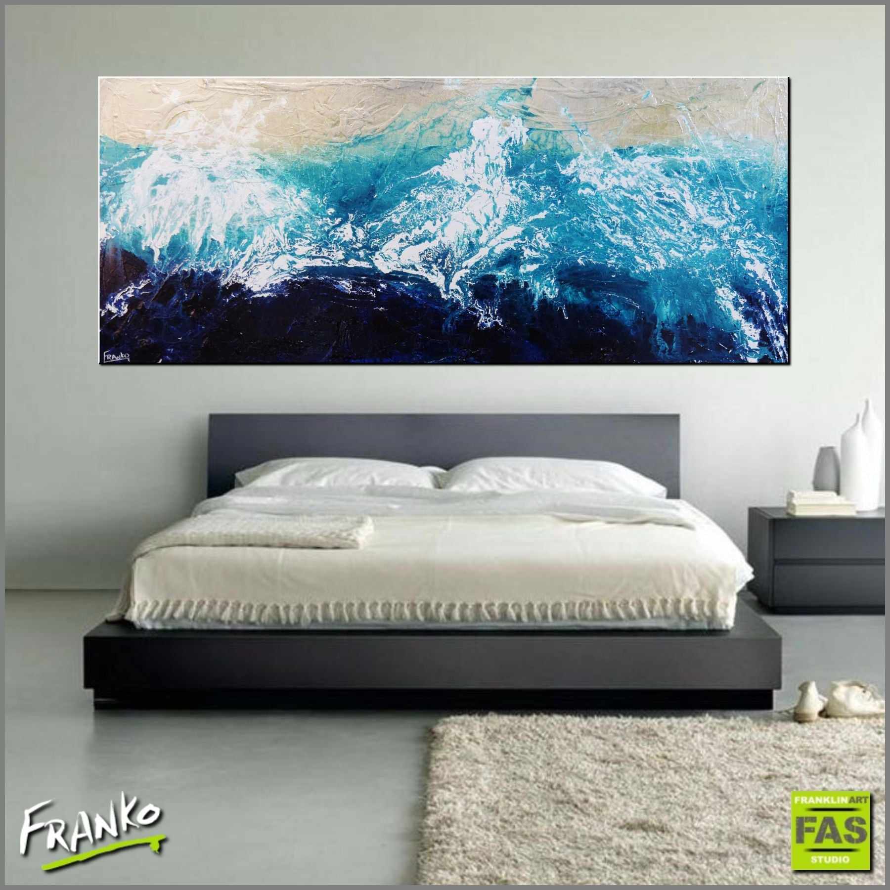 Infused Beach Wash 240cm x 100cm Blue Abstract Painting (SOLD)-abstract-[Franko_Artist]-[Australian_artist]-[Gold_Coast]-[Brisbane]-[modern]-[contemporary]-[original]-[Large_artwork]-[The_Block]-[Dream_Homes]-[ideas]-[Grand_Designs]-[Art_Lover]-Franklin Art Studio