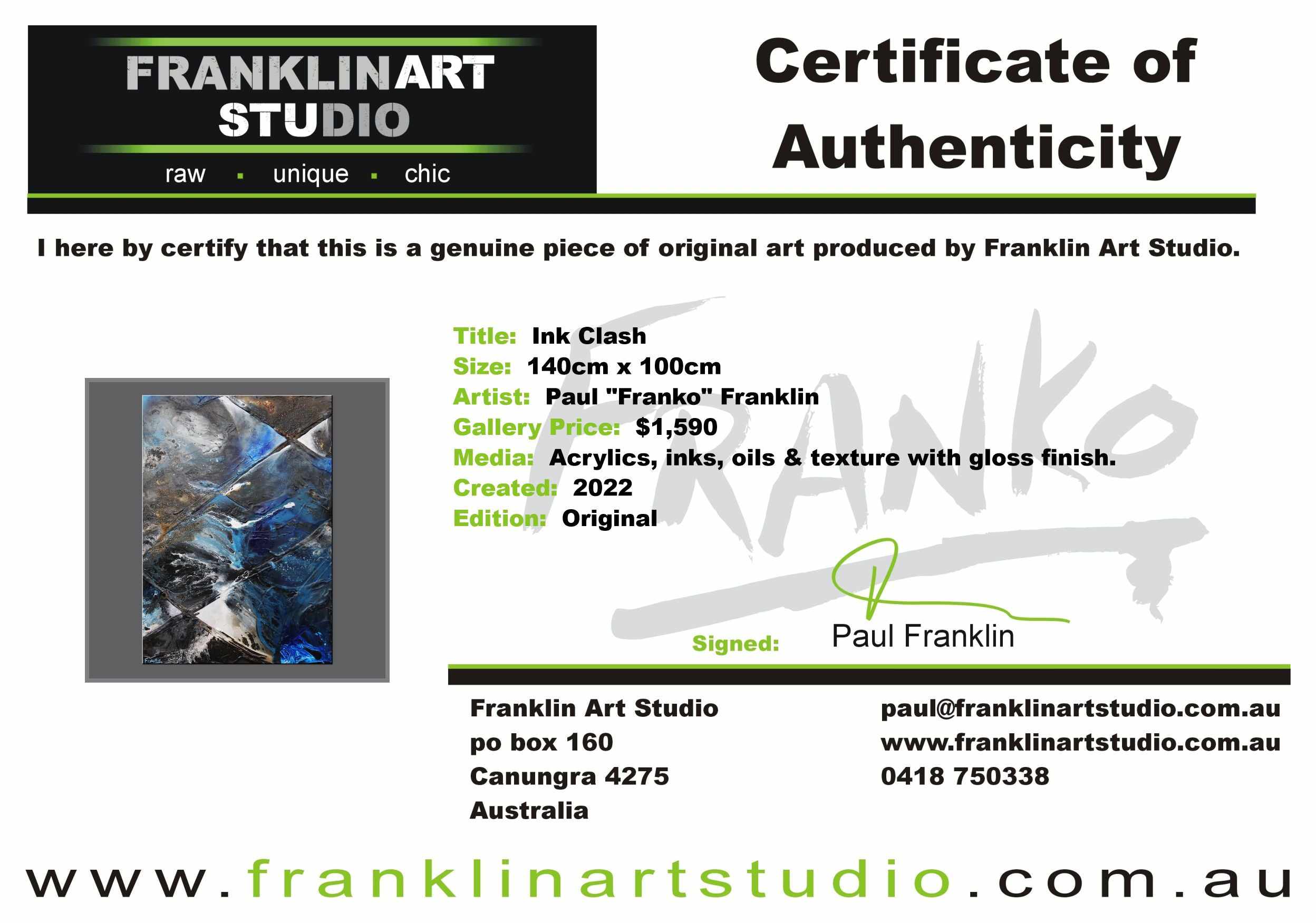 update alt-text with template Ink Clash 140cm x 100cm Black Blue Textured Abstract Painting (SOLD)-Abstract-[Franko_Artist]-[The_Block]-[Dream_Homes]-[ideas]- [Grand_Designs]-Franklin Art Studio