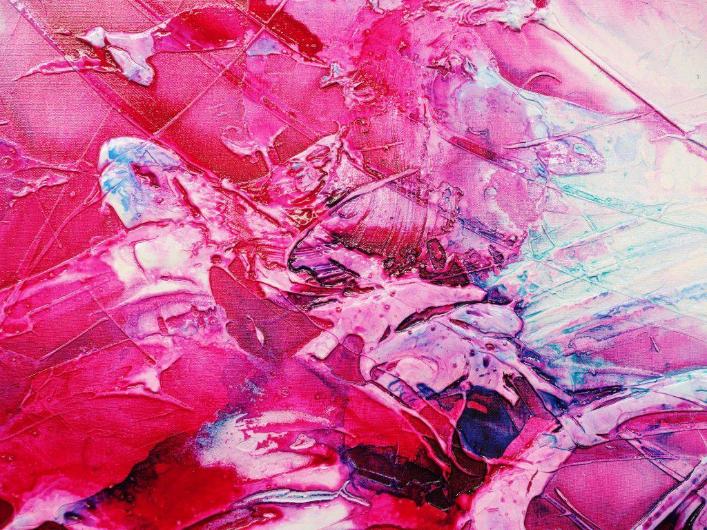 Ink Jazz 240cm x 100cm Pink Blue Abstract Painting (SOLD)-abstract-[Franko]-[Artist]-[Australia]-[Painting]-Franklin Art Studio