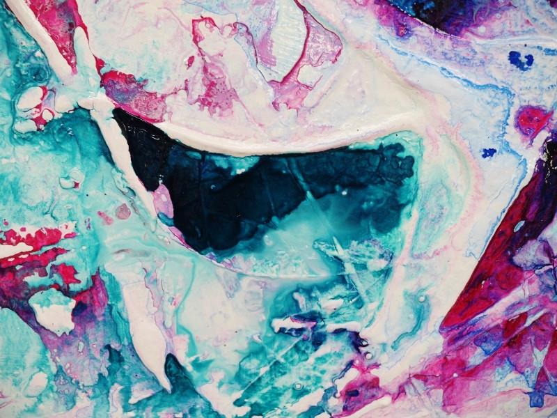 Inked Gypsy 100cm x 100cm Colourful Abstract Painting (SOLD)