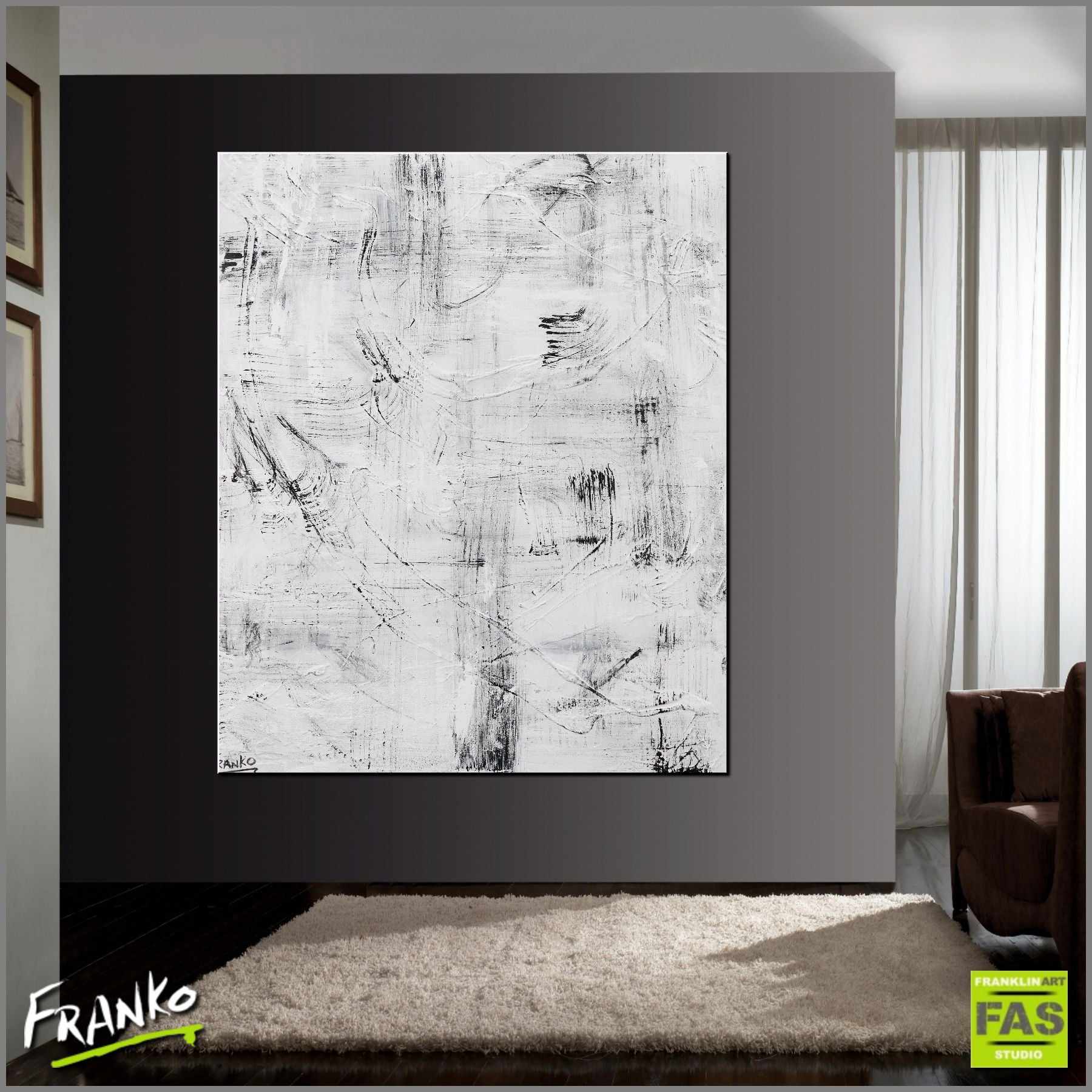 It's Art If I Say It Is 120cm x 100cm Black White Abstract Painting (SOLD)-Abstract-[Franko_Artist]-[Australian_artist]-[Gold_Coast]-[Brisbane]-[modern]-[contemporary]-[original]-[Large_artwork]-[The_Block]-[Dream_Homes]-[ideas]-[Grand_Designs]-[Art_Lover]-Franklin Art Studio